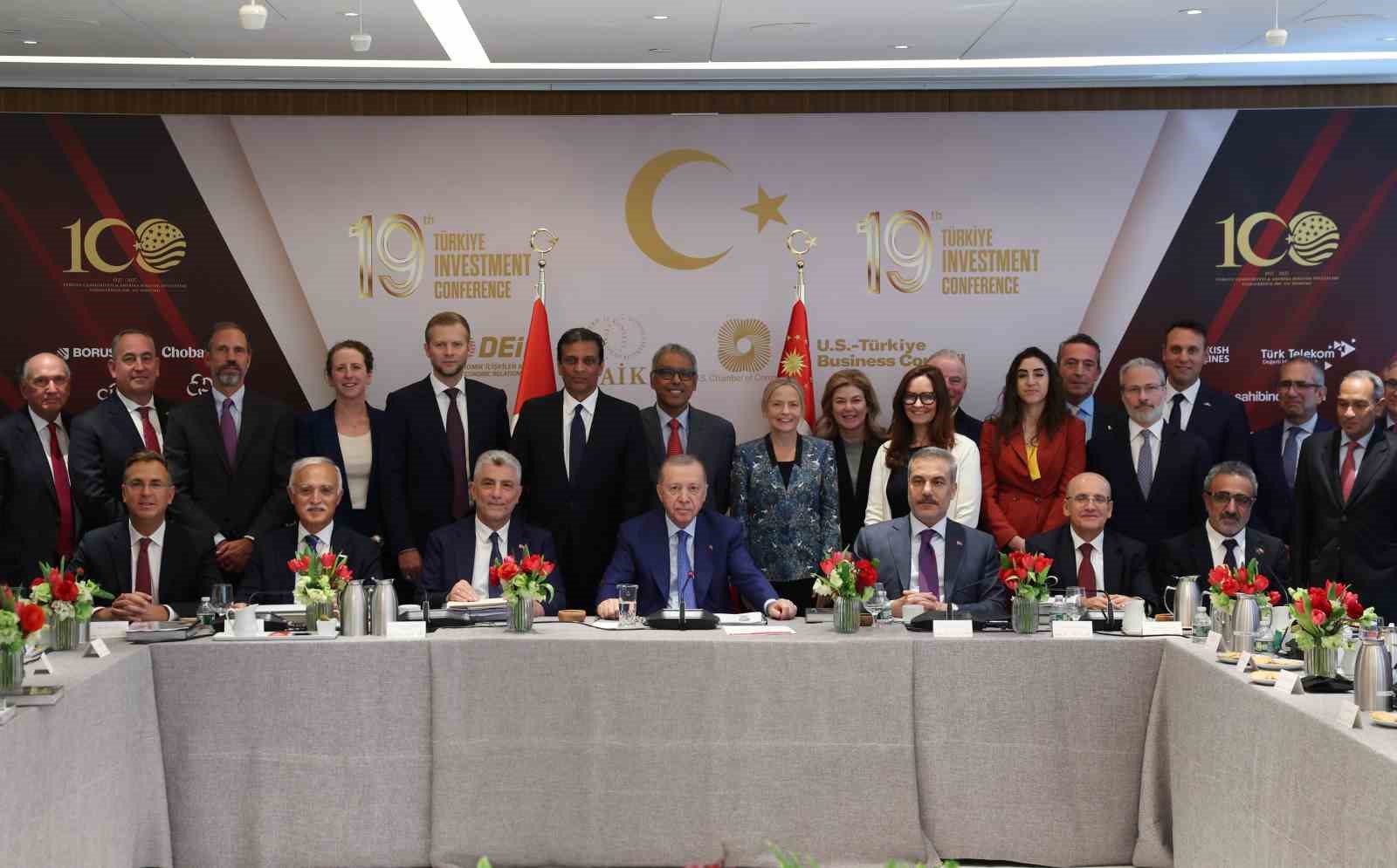 Cumhurbaşkanı Erdoğan, New York’ta iş adamlarıyla bir araya geldi