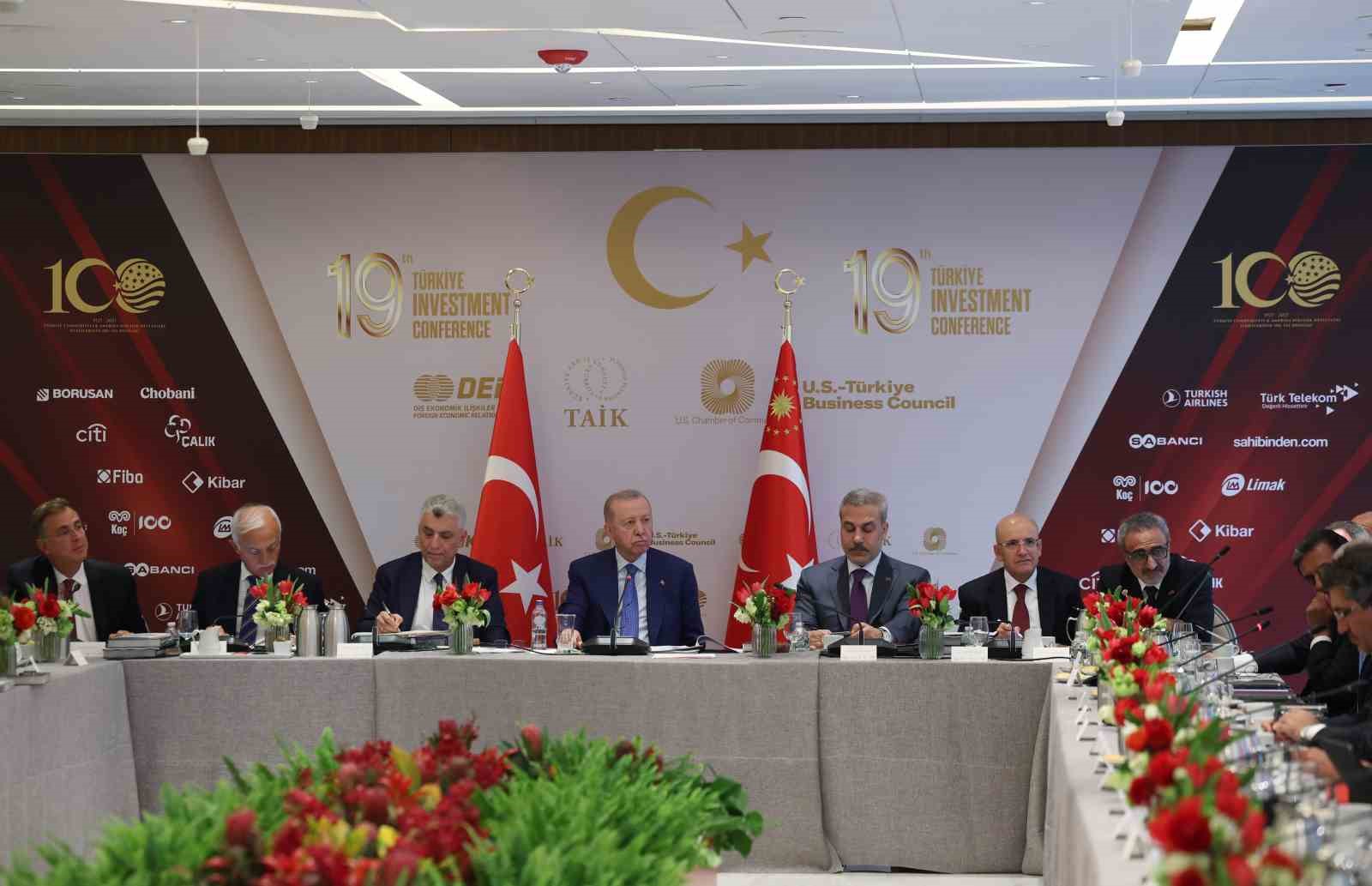 Cumhurbaşkanı Erdoğan, New York’ta iş adamlarıyla bir araya geldi