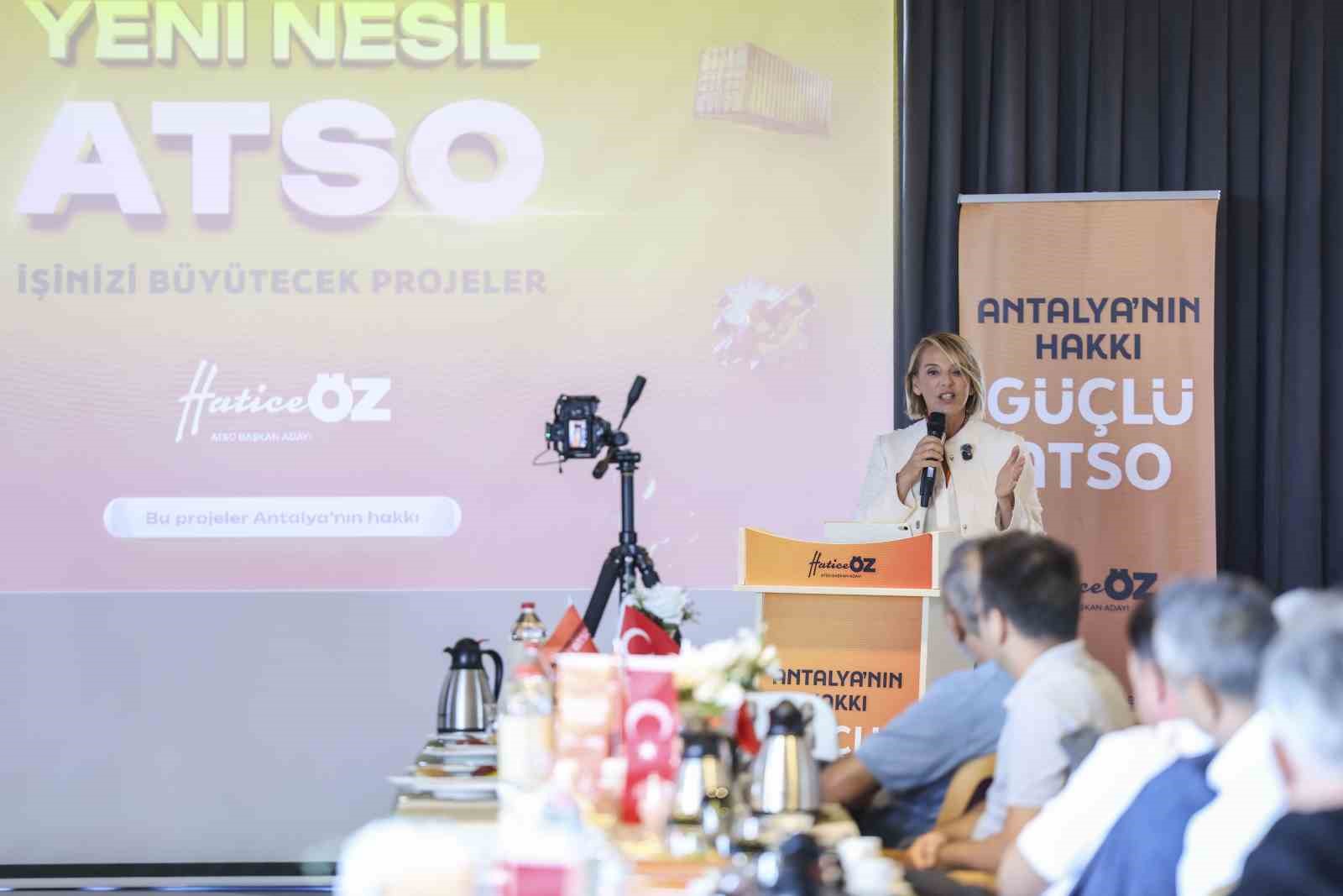 ATSO Başkan adayı Hatice Öz: "ATSO işinizi büyütecek"