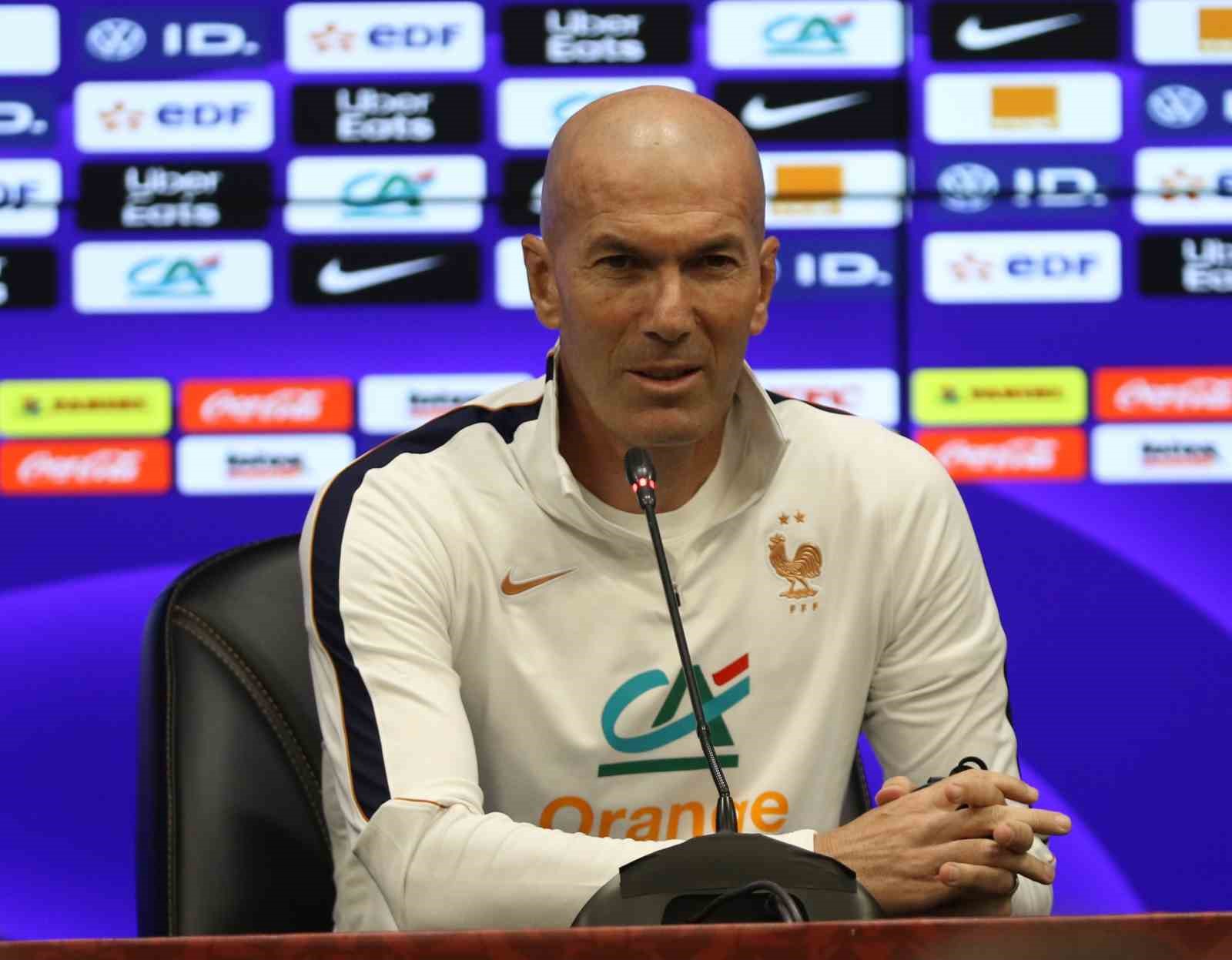 Zinedine Zidane: "Zidane oyunu diye bir şey yok. Yarın herkes Fransa takımını görecek"