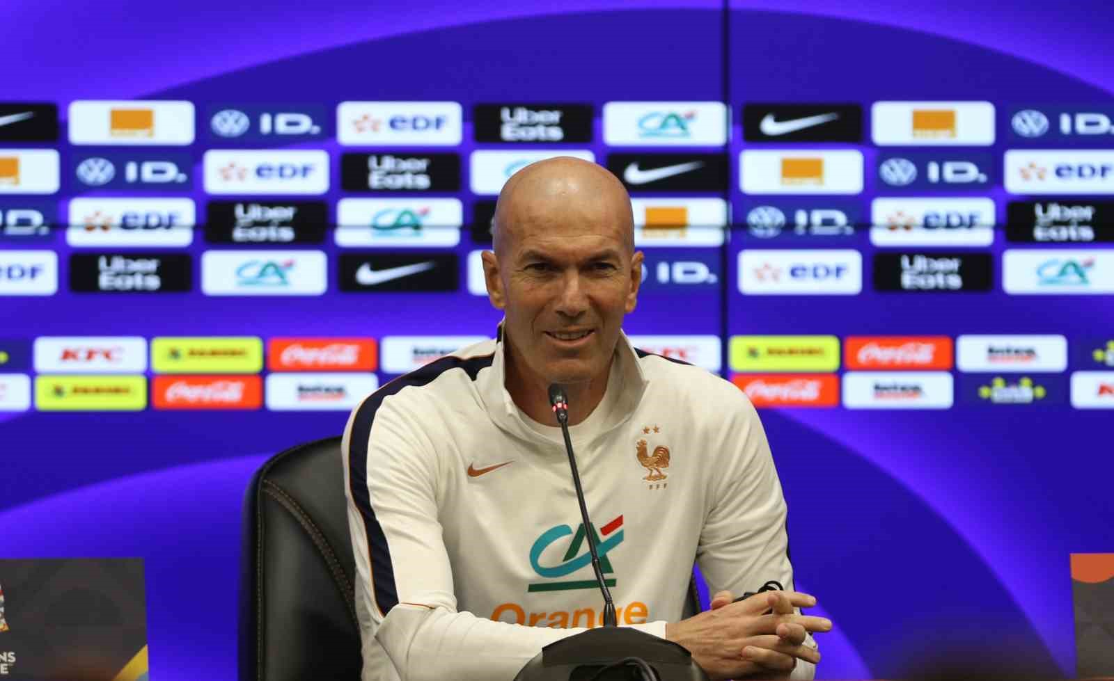 Zinedine Zidane: "Zidane oyunu diye bir şey yok. Yarın herkes Fransa takımını görecek"