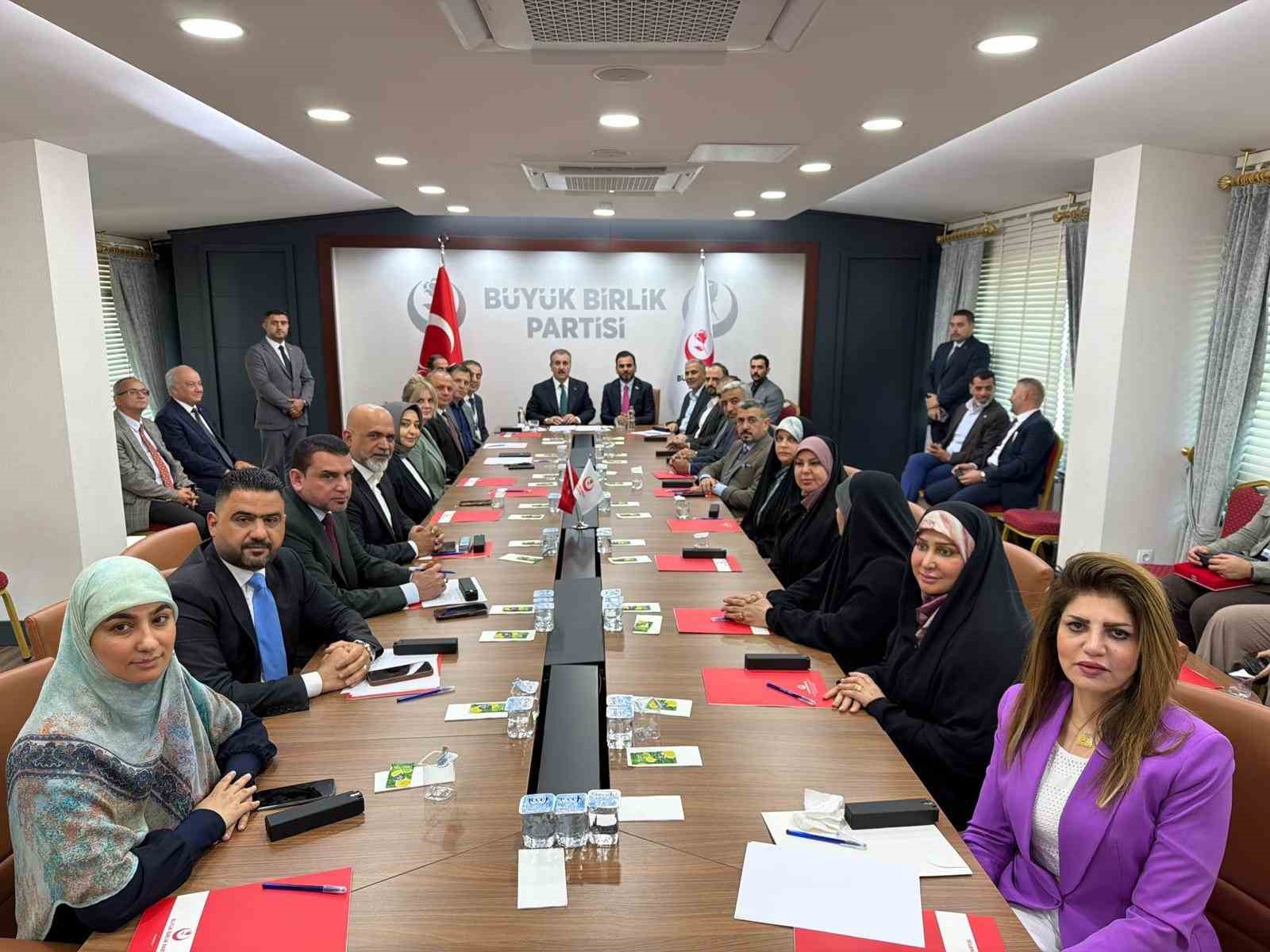 Irak’taki El Hikmet Hareketi milletvekillerinden BBP Genel Başkanı Destici’ye ziyaret