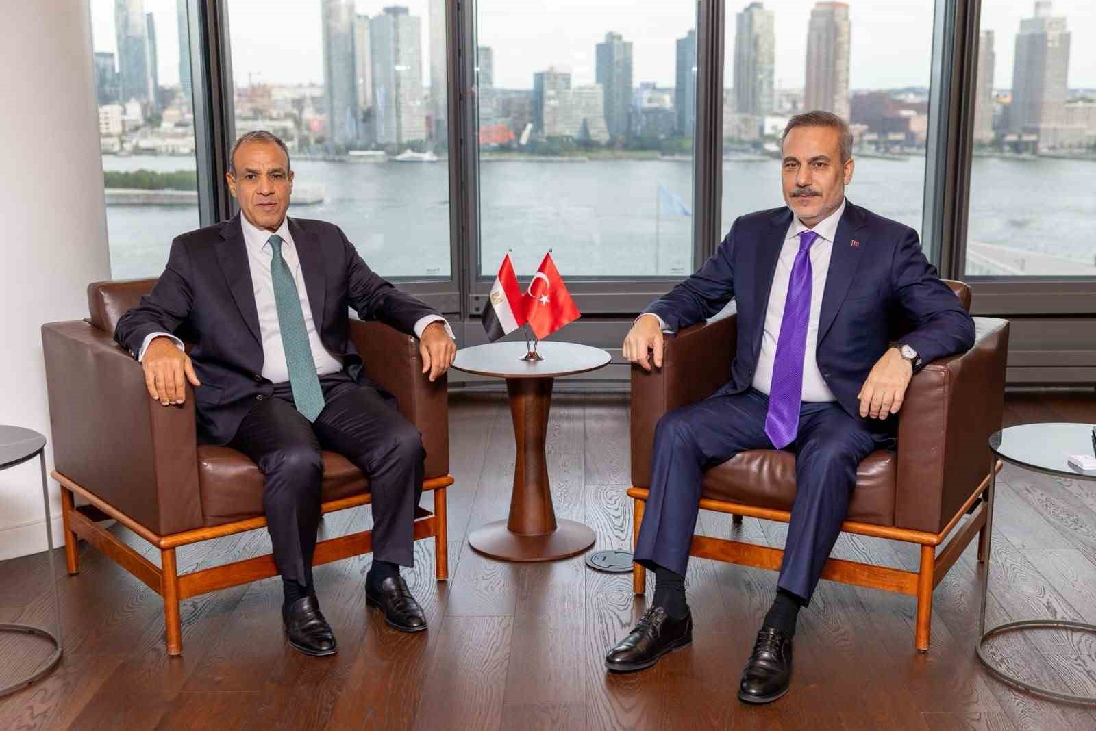 Bakan Fidan, Mısırlı mevkidaşı Badr Abdelatty ile görüştü