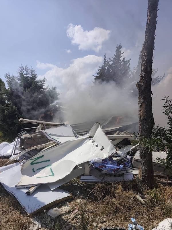 Antakya’da hurdalık alandan alevler yükseldi