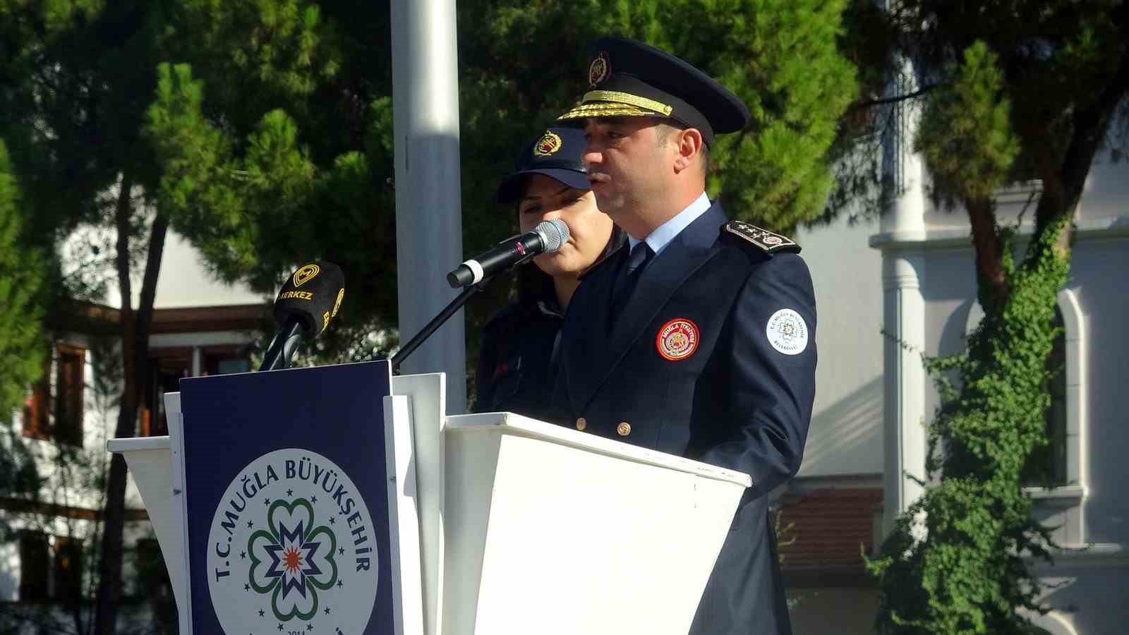 Muğla’da İtfaiye Haftası çelenk sunma töreniyle başladı