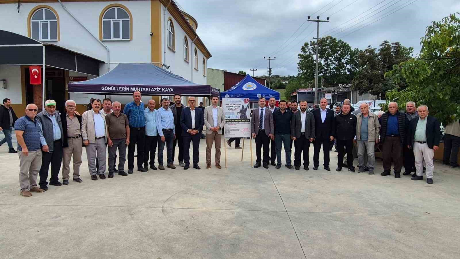 Alaçam’da Ahilik Haftası’nda ahi pilavı ikramı
