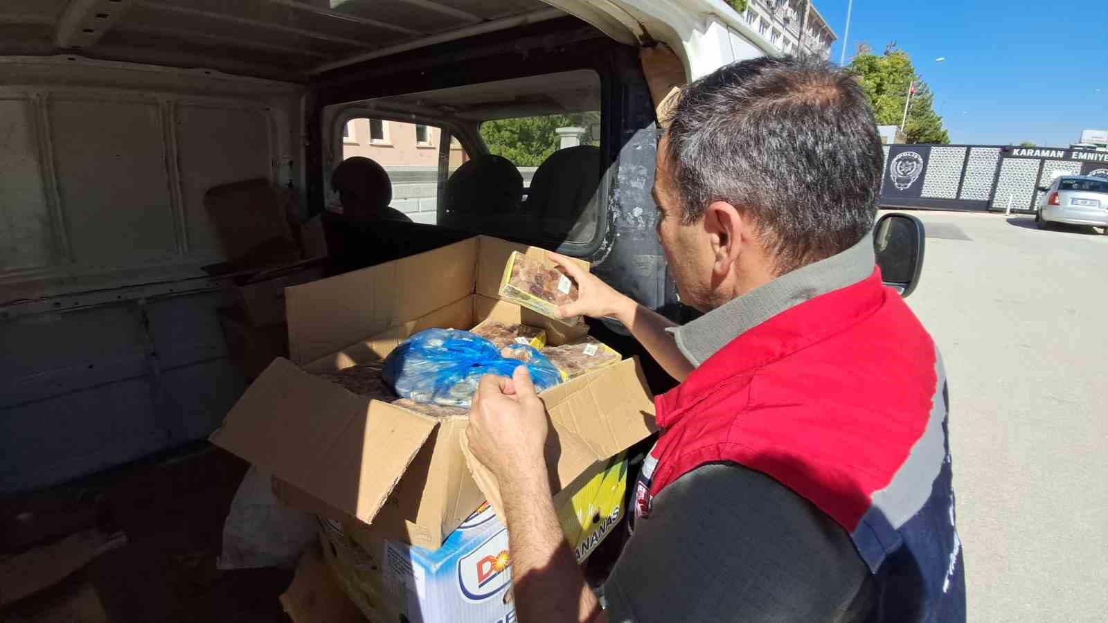 Karaman’da "Gıda Güvenliği-1 Operasyonu": Etiketsiz ve bandrolsüz ürünler ele geçirildi
