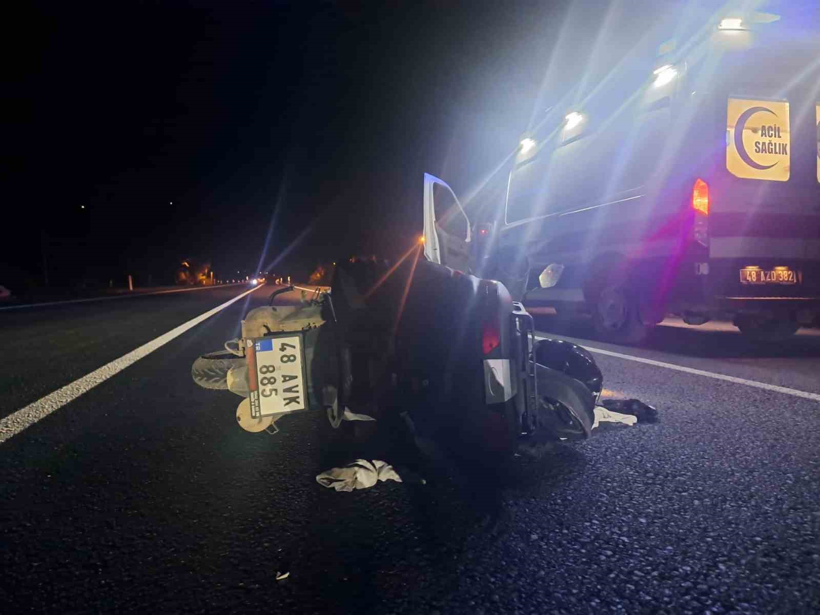 Menteşe’de motosiklet kazası: 1 yaralı