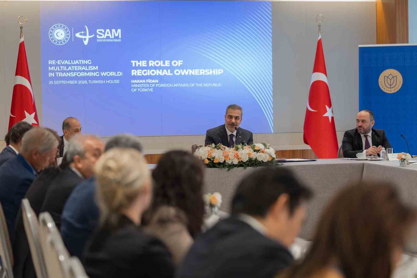 Bakan Fidan, ABD’li düşünce kuruluşlarından temsilcilerin ve akademisyenlerin sorularını yanıtladı