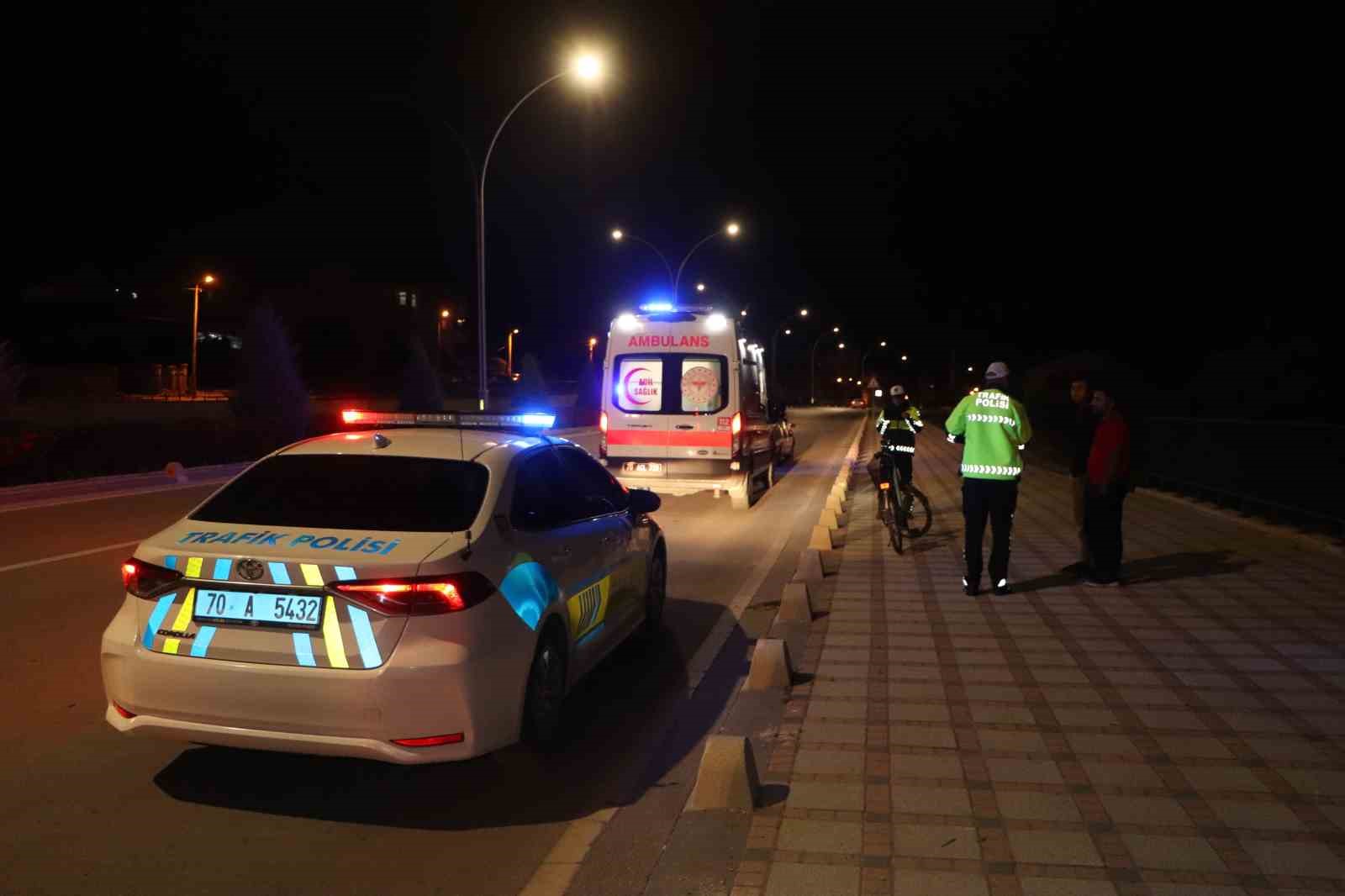 Karaman’da bisikletli çocuğa araç çarptı: Sürücü kayıplara karıştı