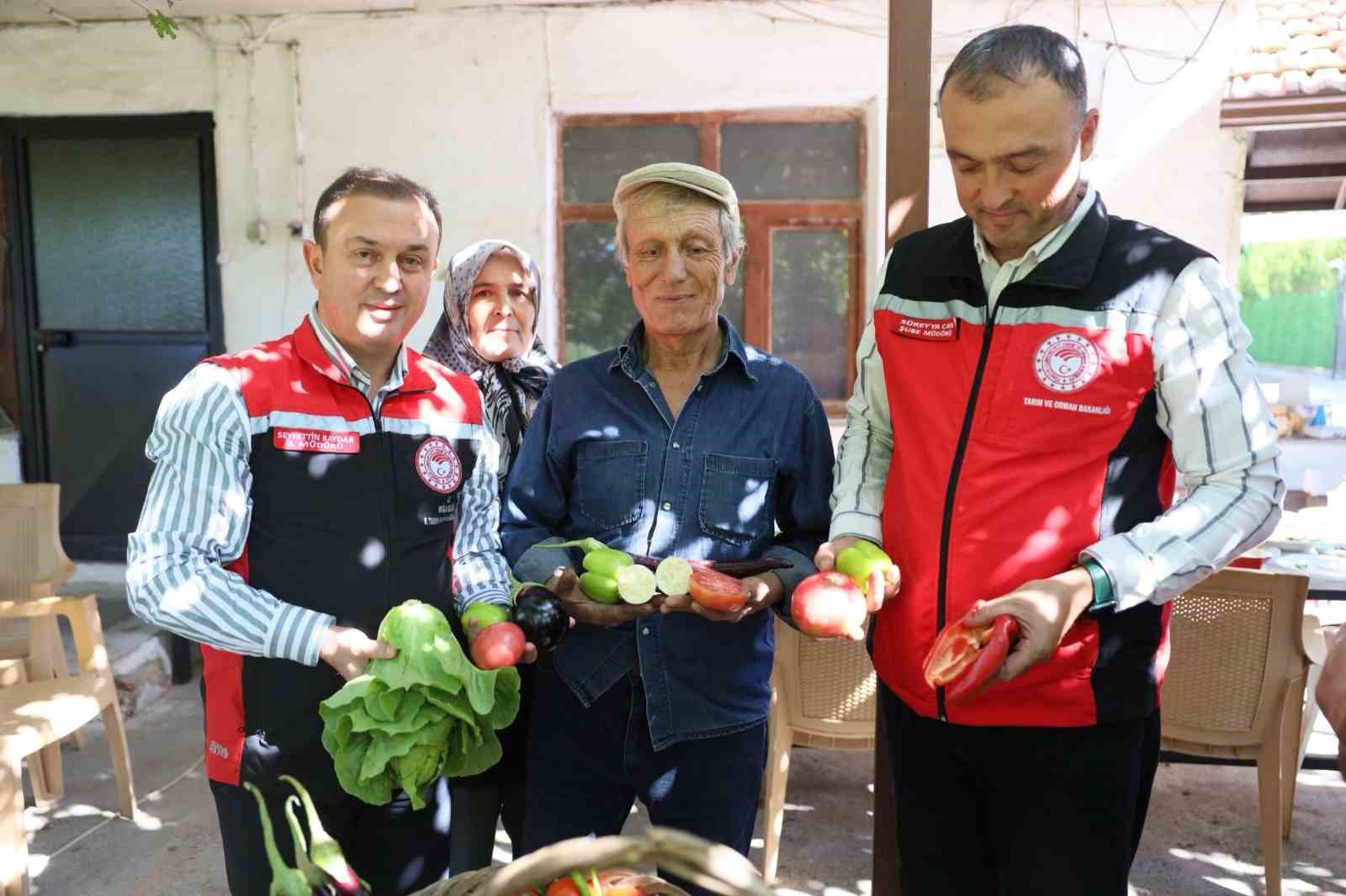 Menteşe’de yayla kavunu ve ata sebzelerinin hasadı yapıldı