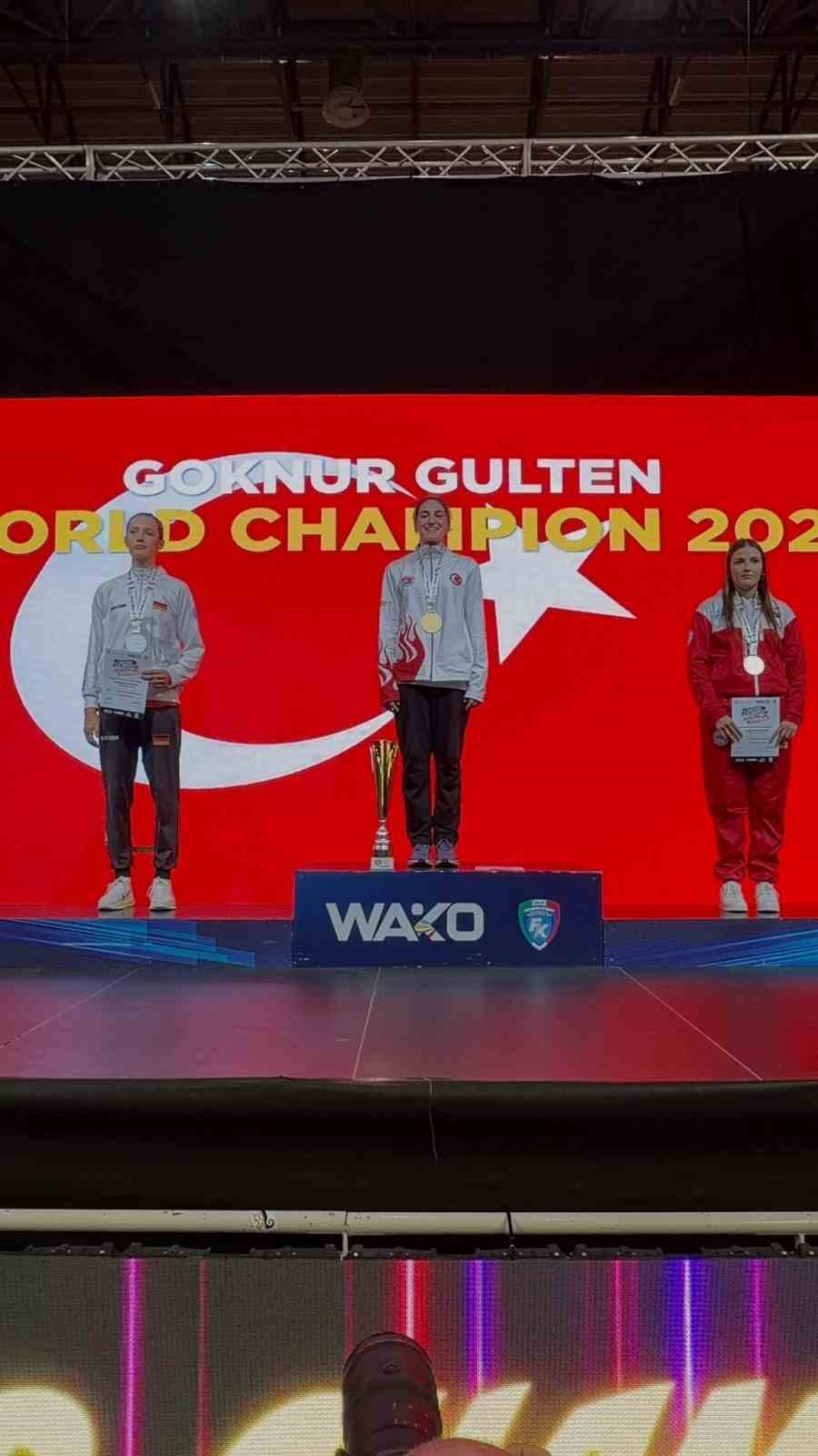Samsunlu Göknur Gülten, dünya şampiyonu oldu