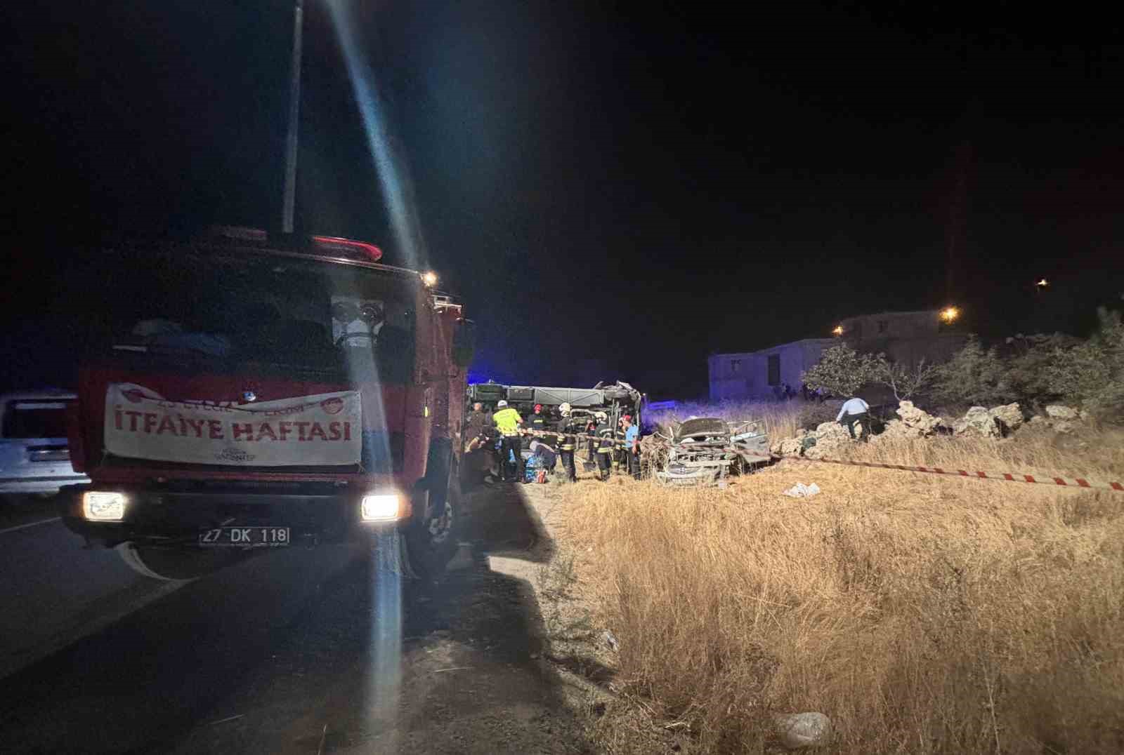 Gaziantep’te feci kaza: 5 ölü, 13 yaralı