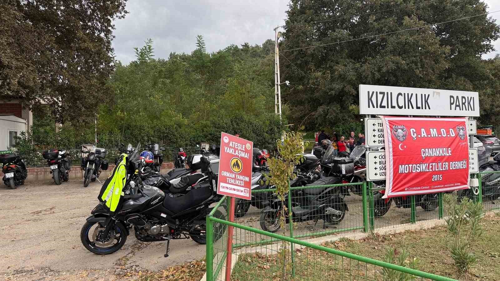 Motosiklet tutukunları Etili’de buluştu