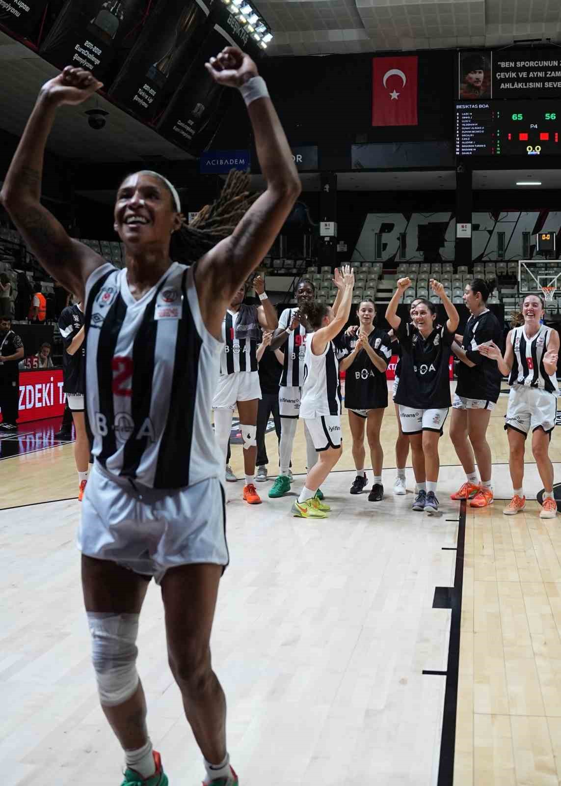 Kadınlar Basketbol Süper Ligi: Beşiktaş: 65 - Melikgazi Kayseri Basketbol: 56