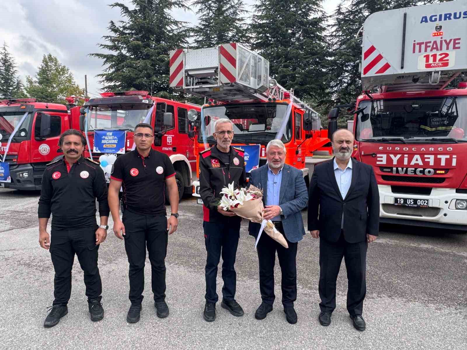 Başkan Aşgın, Çorum İtfaiyesi personelinin İtfaiye Haftası’nı kutladı