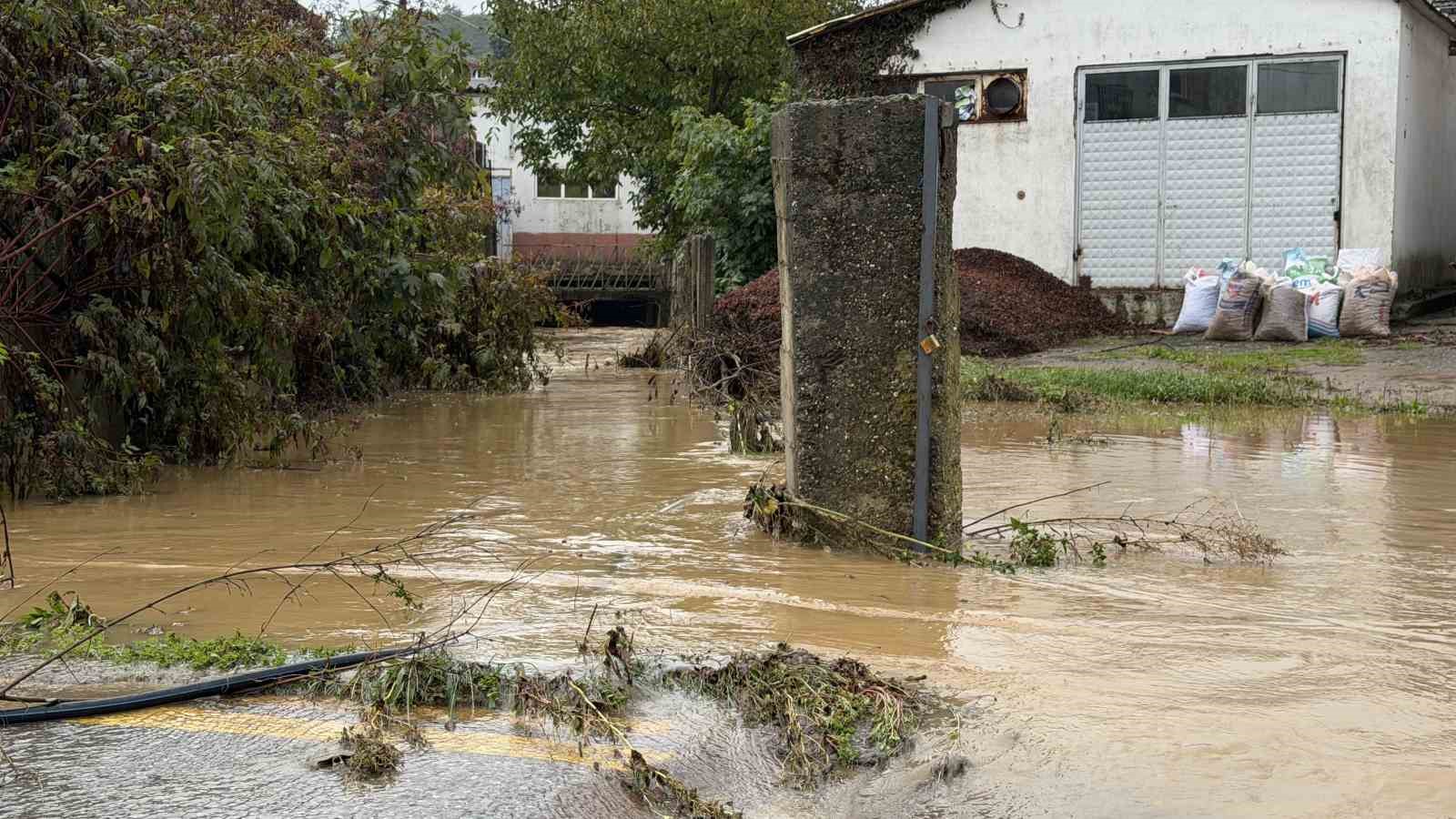 Sakarya’da sağanak hayatı felç etti: Otomobil suya gömüldü, evleri su bastı