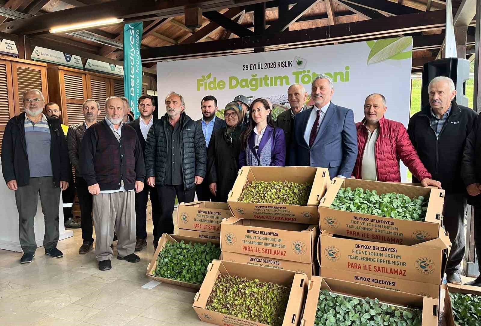 Beykoz’da çiftçilere 625 bin kışlık fide desteği