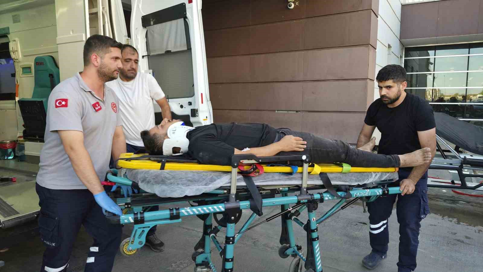 Bahçe aydınlatmasını onarırken elektrik çarptı: 1 yaralı