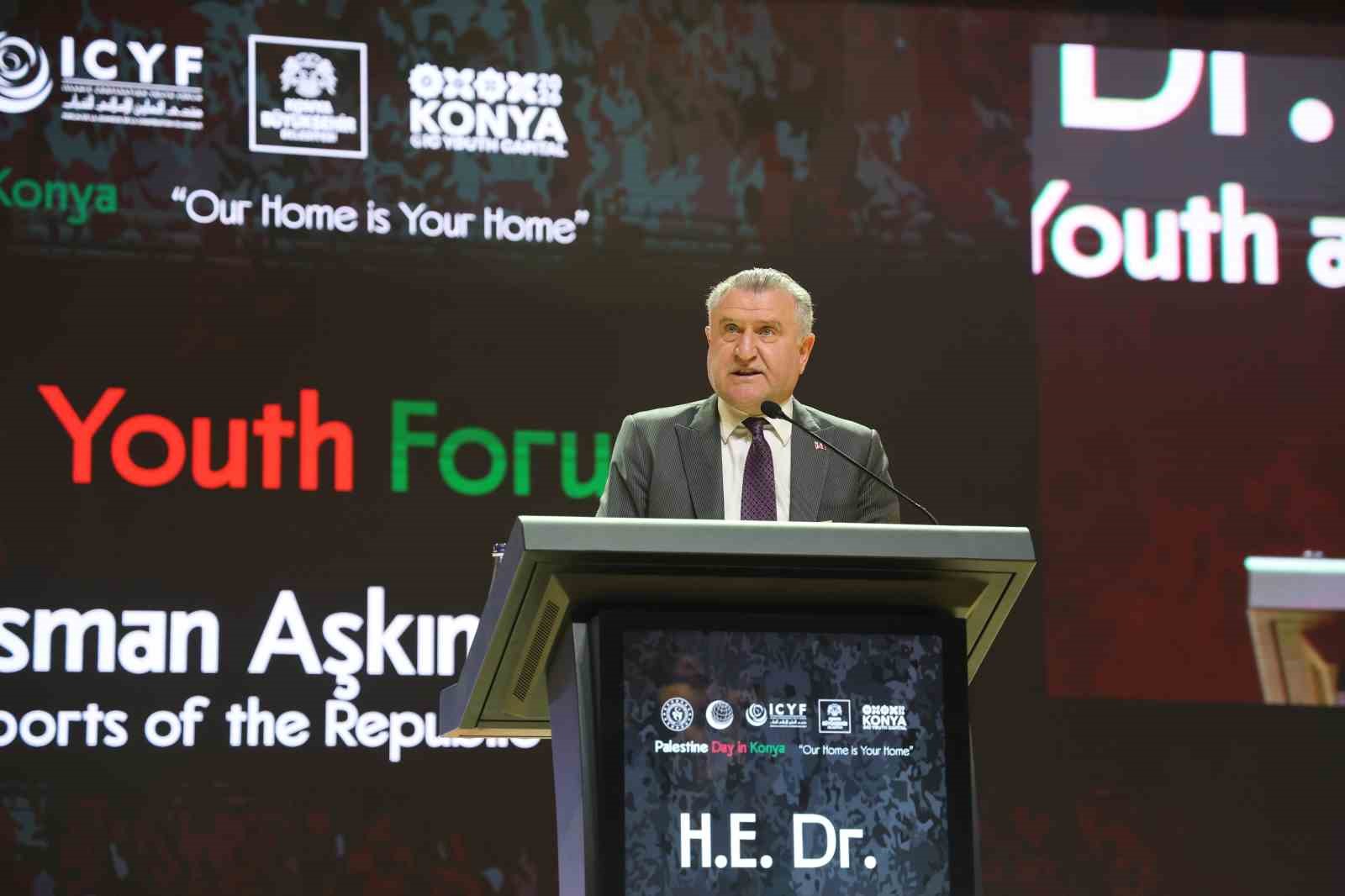 Gençlik ve Spor Bakanı Bak: "Her zaman Filistin halkının yanındayız"