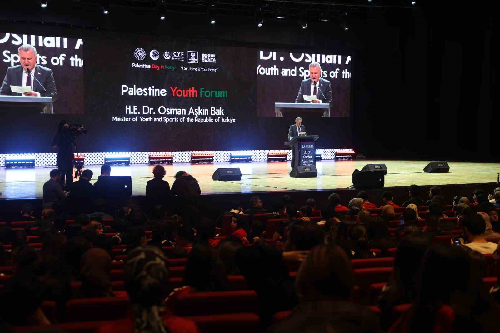 Gençlik ve Spor Bakanı Bak: "Her zaman Filistin halkının yanındayız"