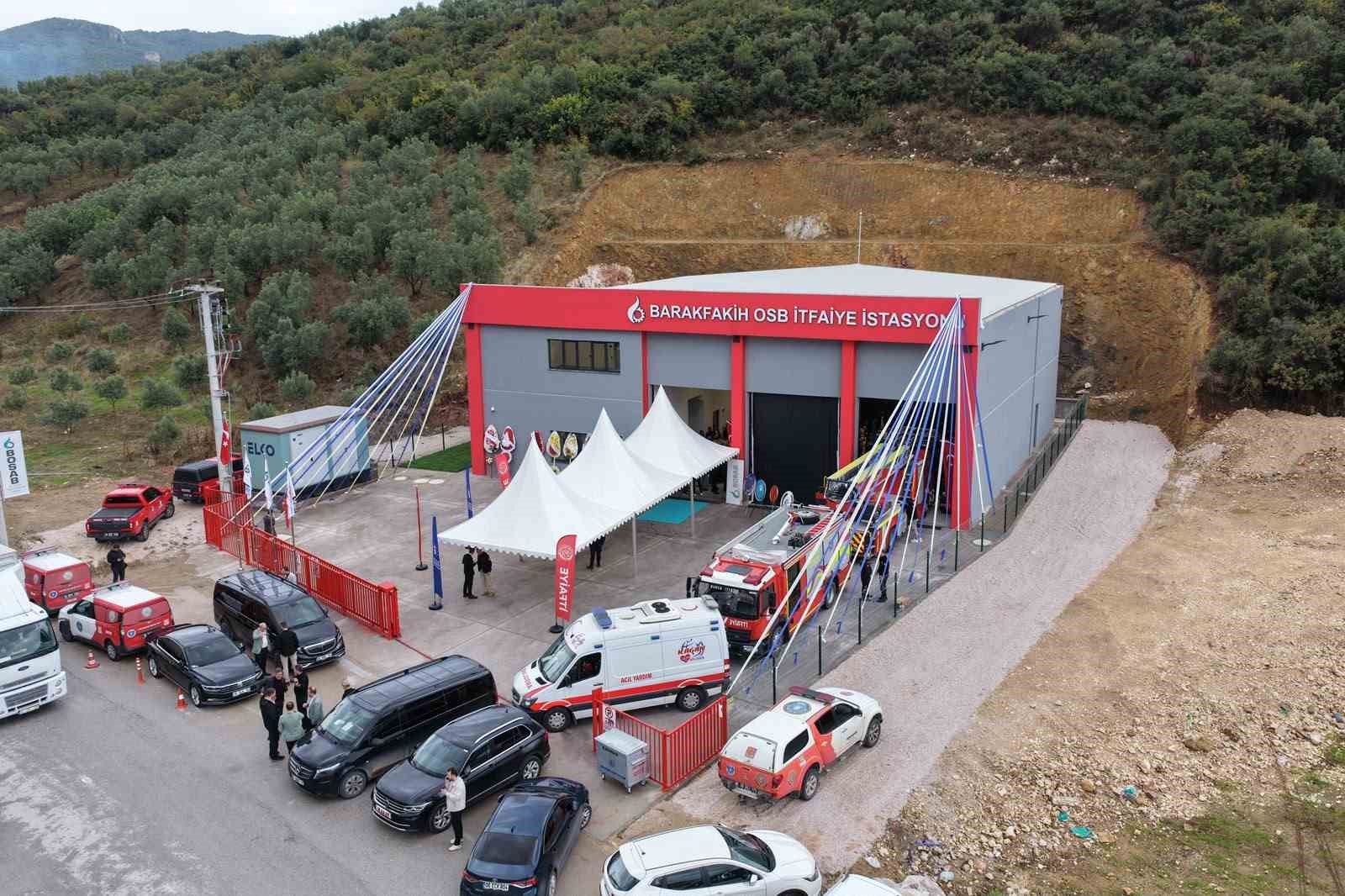 Büyükşehir’in 32’nci itfaiye istasyonu Barakfakih OSB’de kuruldu