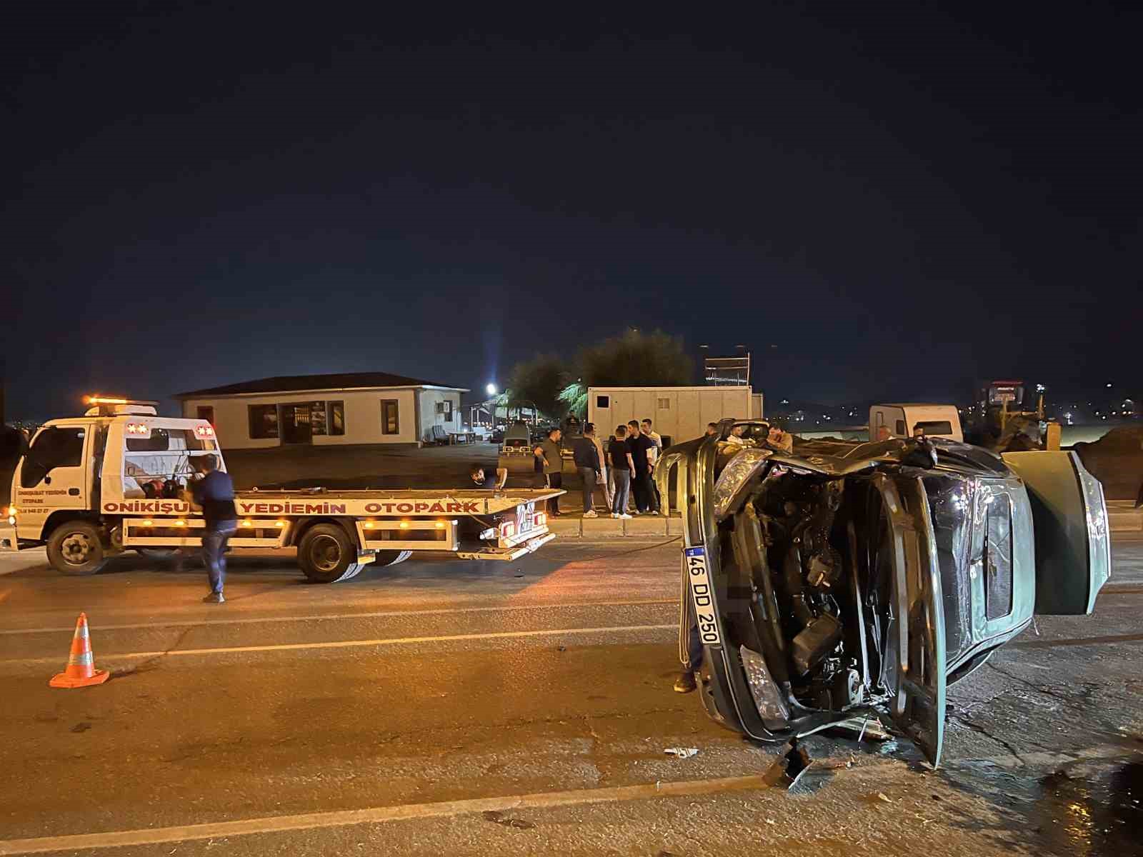 Kahramanmaraş’ta trafik kazası: 3 yaralı