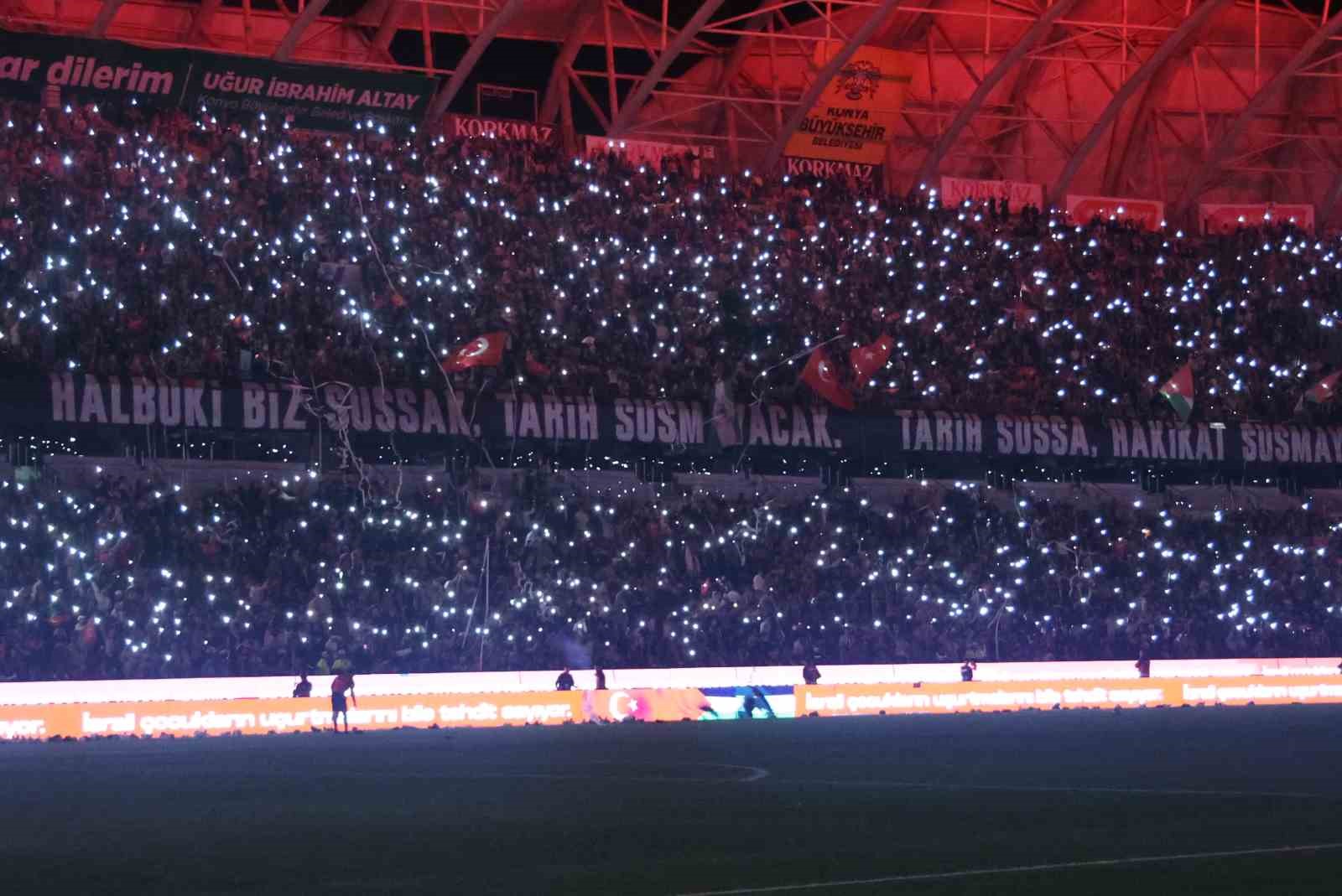 Konyaspor ile Filistin Milli Takımı arasındaki dostluk maçı berabere bitti