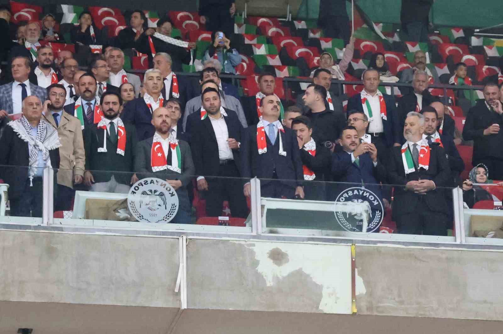 Konyaspor ile Filistin Milli Takımı arasındaki dostluk maçı berabere bitti