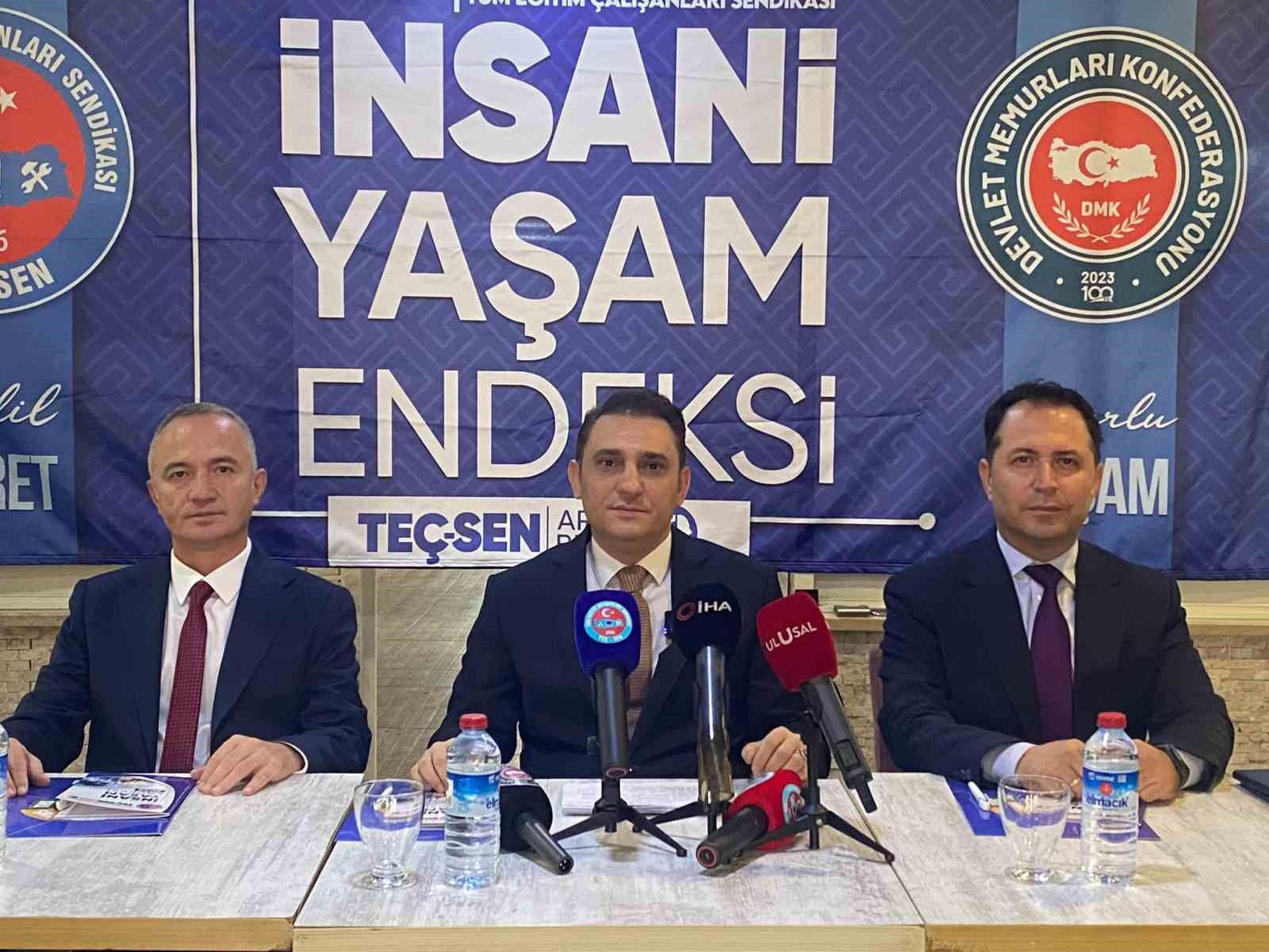 Eğitim çalışanlarının ’insani yaşam’ maliyet raporu açıklandı: