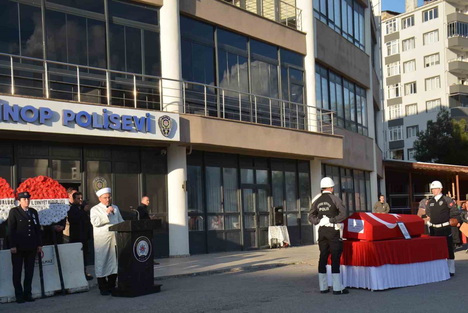 Sinop’ta gazi polis memuru Numan Şen için tören düzenlendi