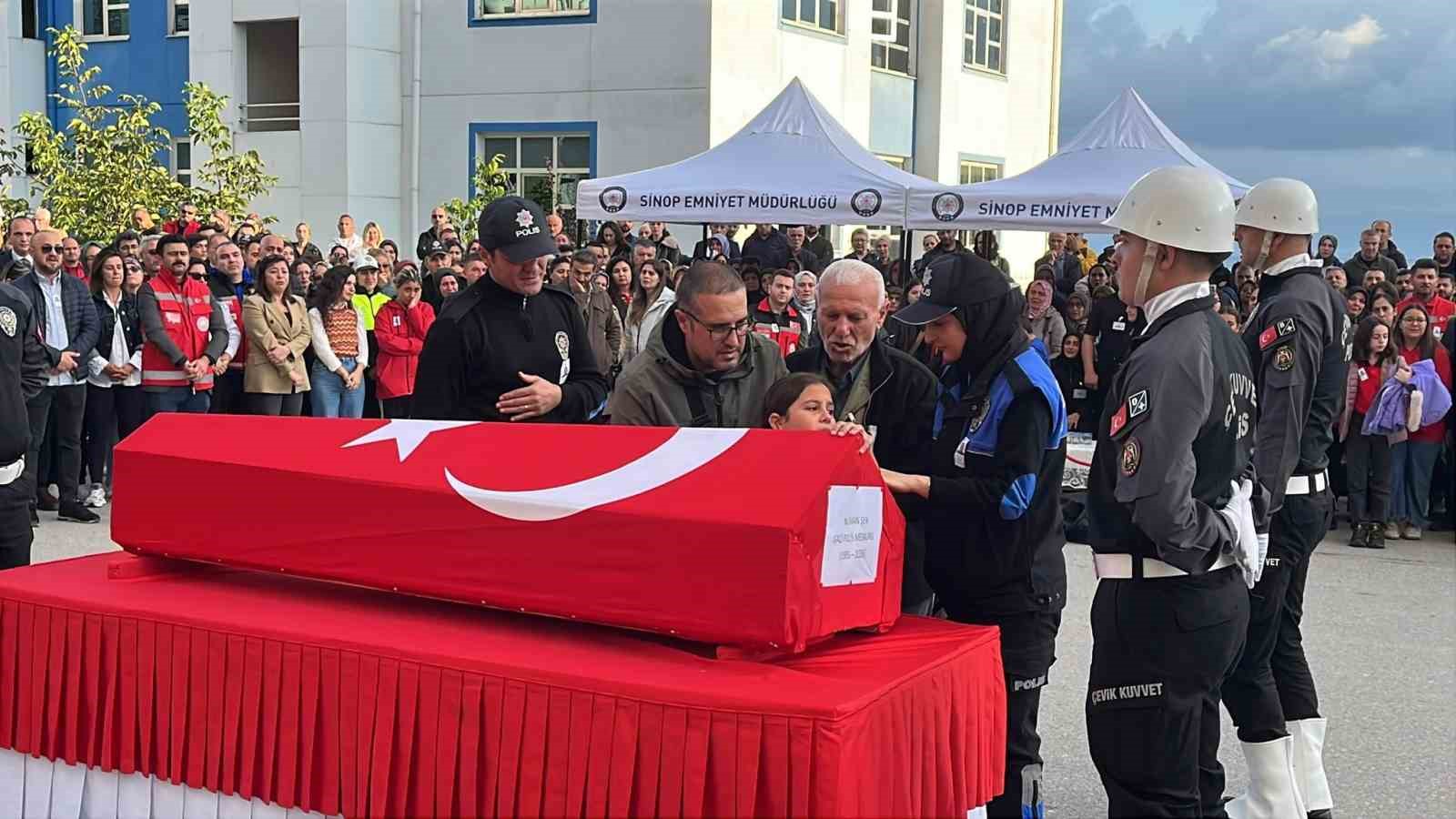 Sinop’ta gazi polis memuru Numan Şen için tören düzenlendi