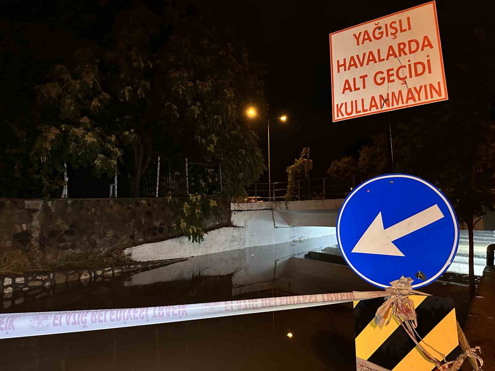 Elazığ’da sağanak yağışta su seviyesi 2,10 metrelik sınırı buldu