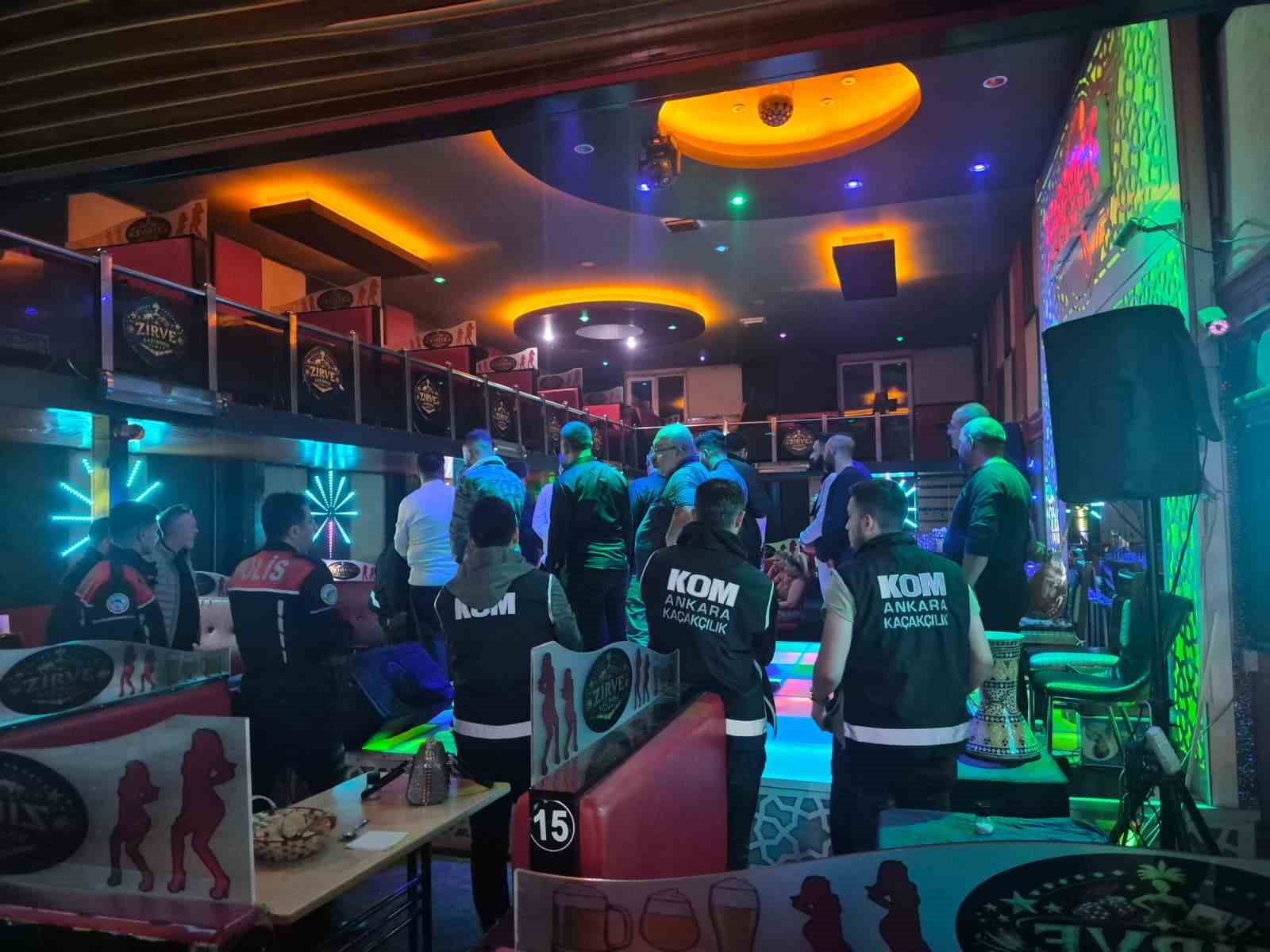 Ankara’da eğlence mekanlarına yönelik operasyon: 68 gözaltı