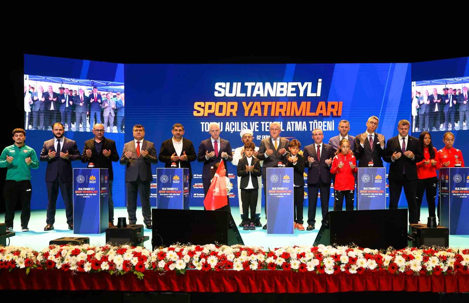 Sultanbeyli’de dev spor yatırımları: açılış ve temel atma töreni gerçekleştirildi