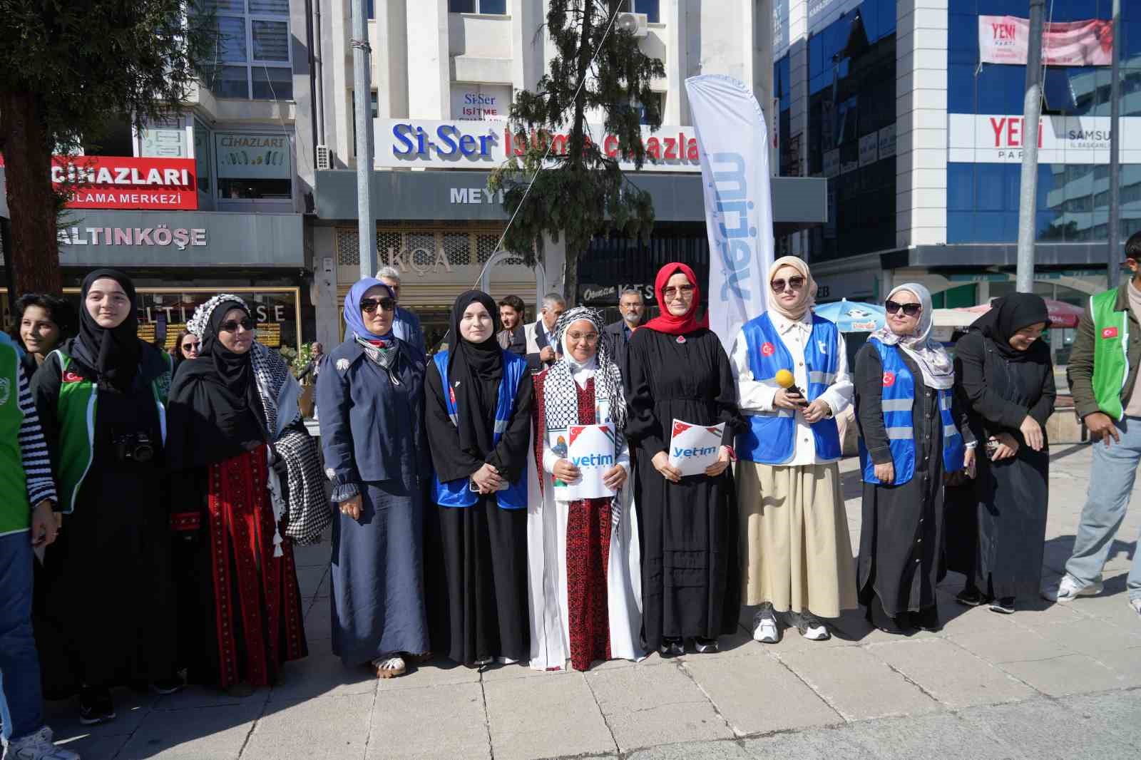 Samsunlu çocuklar Filistinli çocuklar için resim çizdi