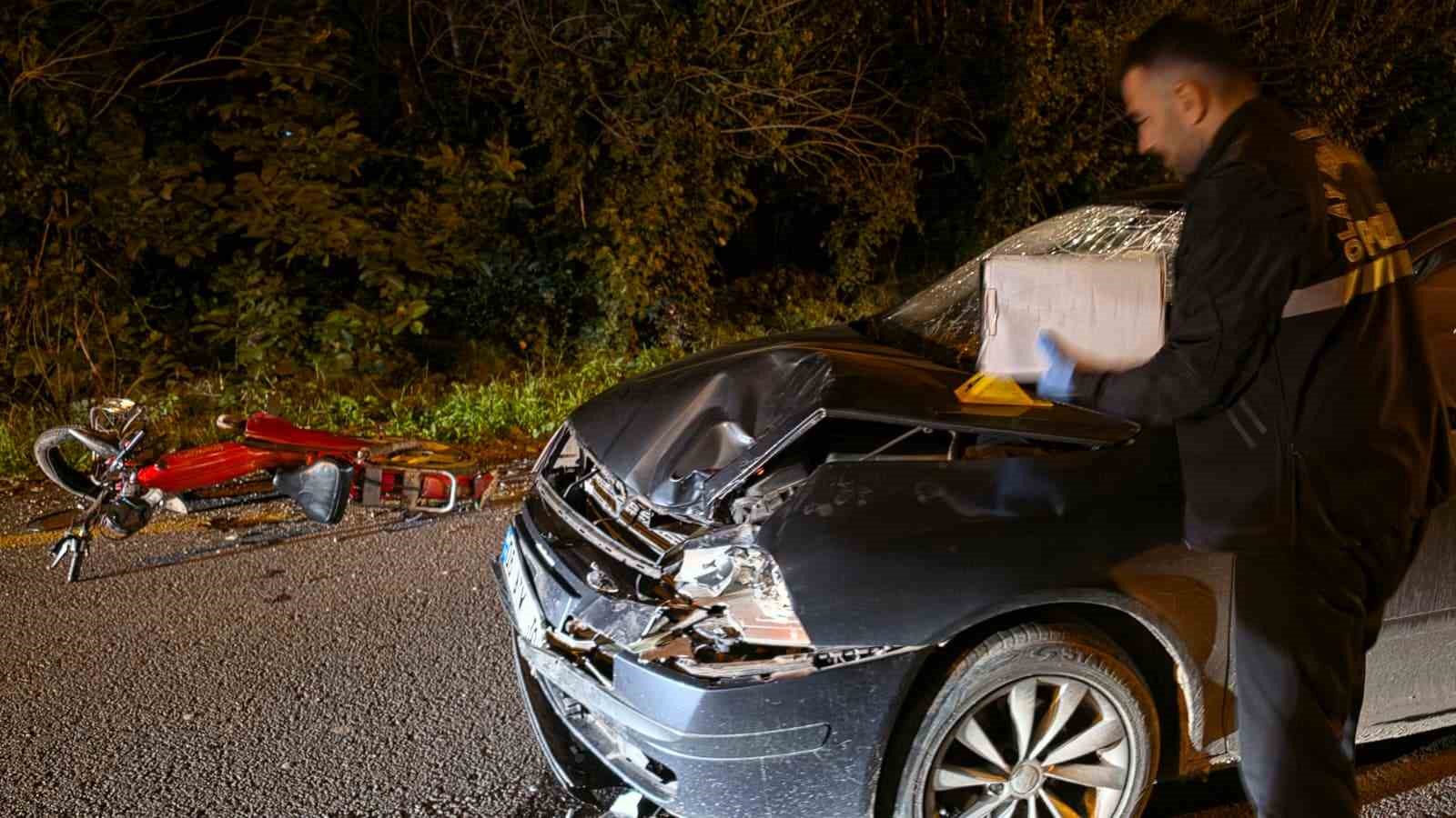 Otomobil ile motosiklet kafa kafaya çarpıştı: 1 ölü