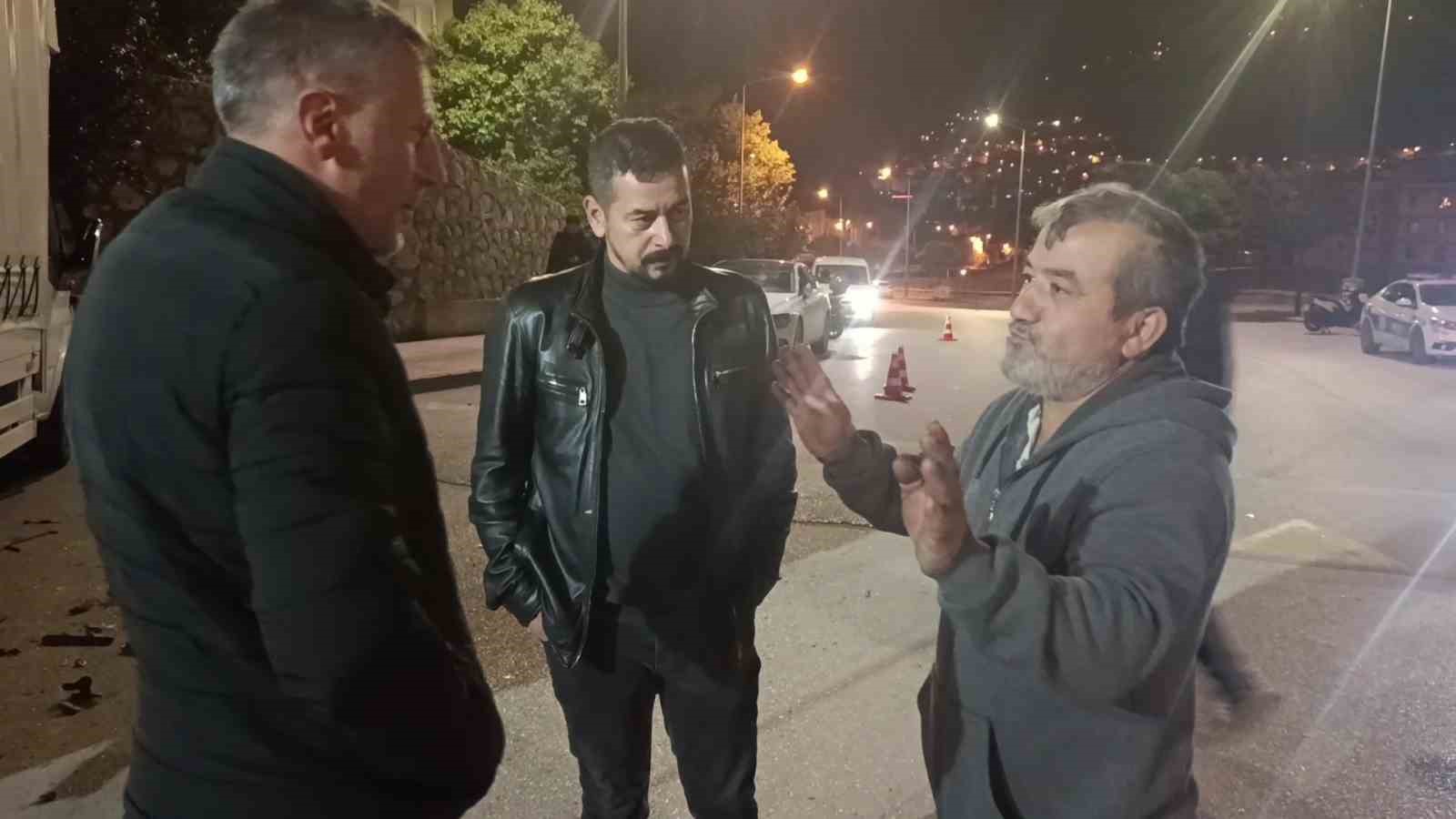 Amasya’da kamyonete çarpan otomobil hurdaya döndü: 1 yaralı