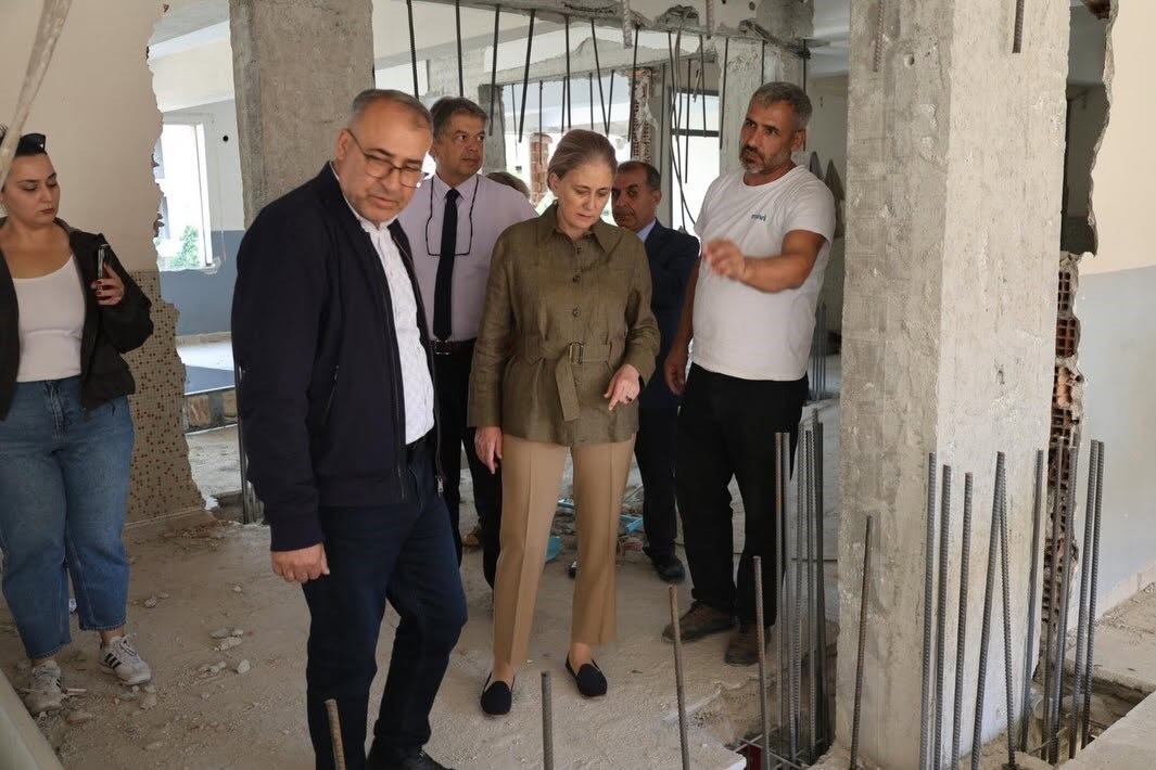 Nazilli’de iki okulda deprem güçlendirmesi sürüyor