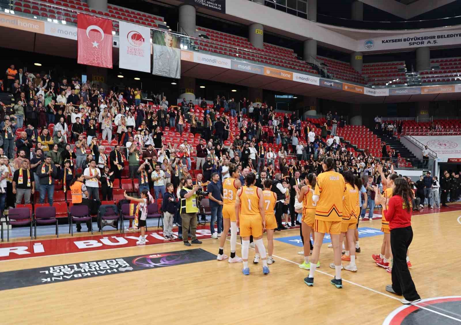 Kadınlar Basketbol Süper Ligi: Melikgazi Kayseri Basketbol: 64-Turgutlu Belediyespor: 58