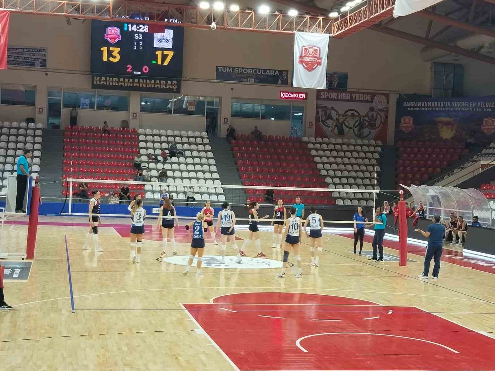 TVF 2. Lig: Kahramanmaraş Büyükşehir Belediyespor: 3 - Elazığ Belediyespor: 1