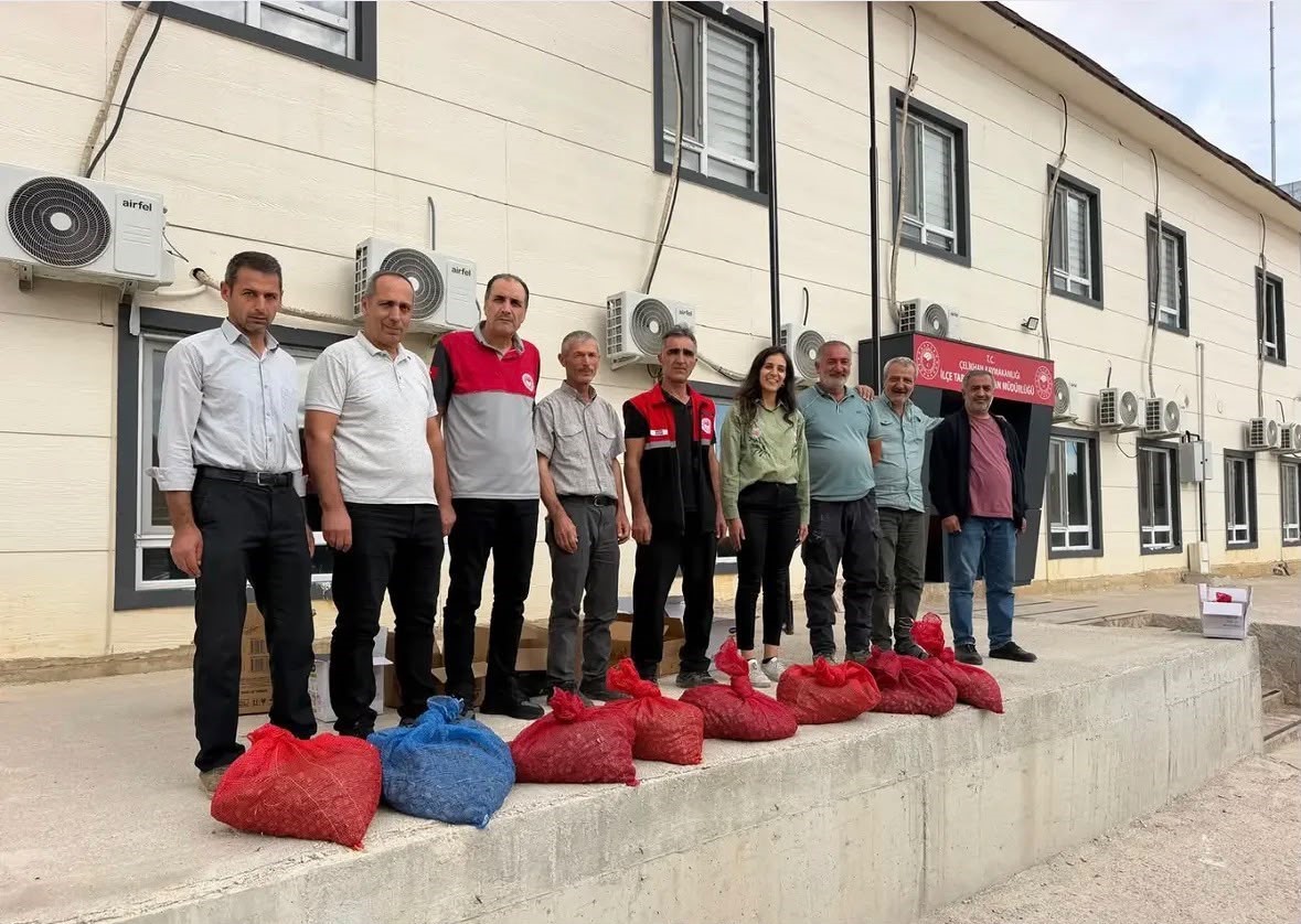 Çelikhan’da 10 üreticiye 90 kilogram salep yumrusu dağıtıldı