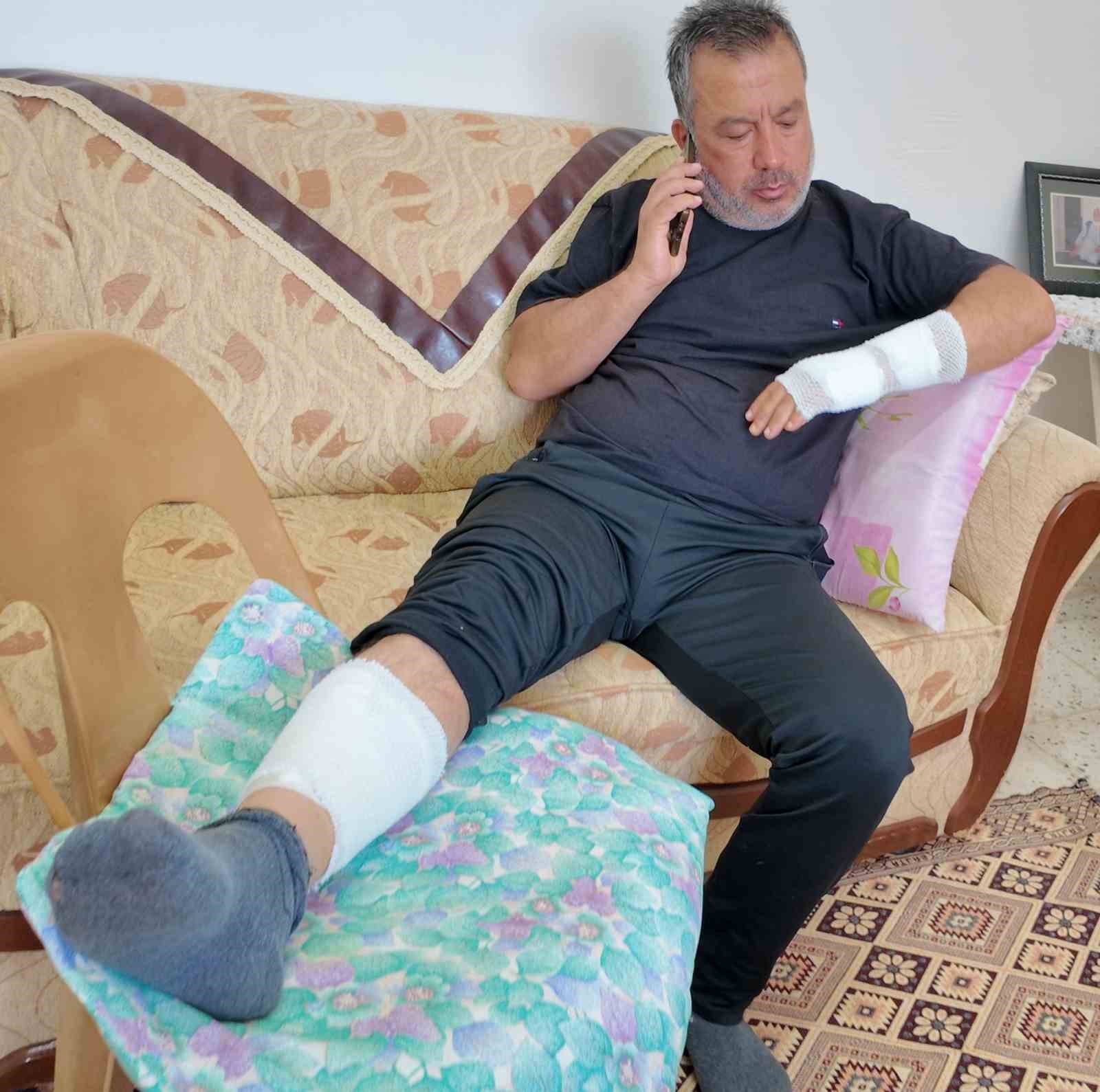 Sahipli köpeğin saldırdığı adam feci şekilde yaralandı