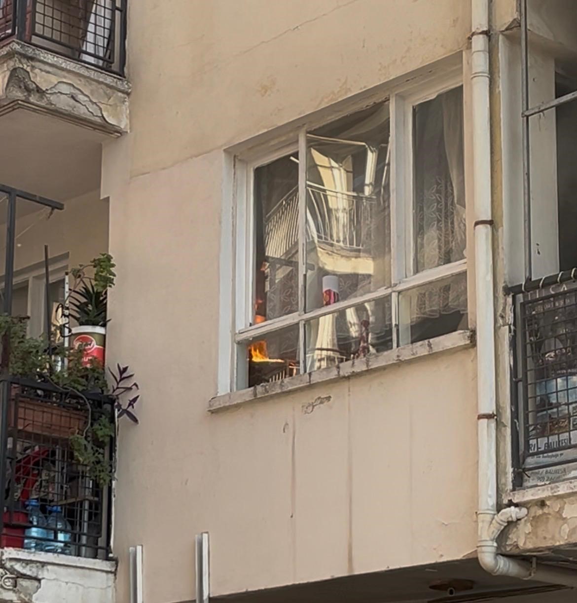 Aydın’da ev yangını
