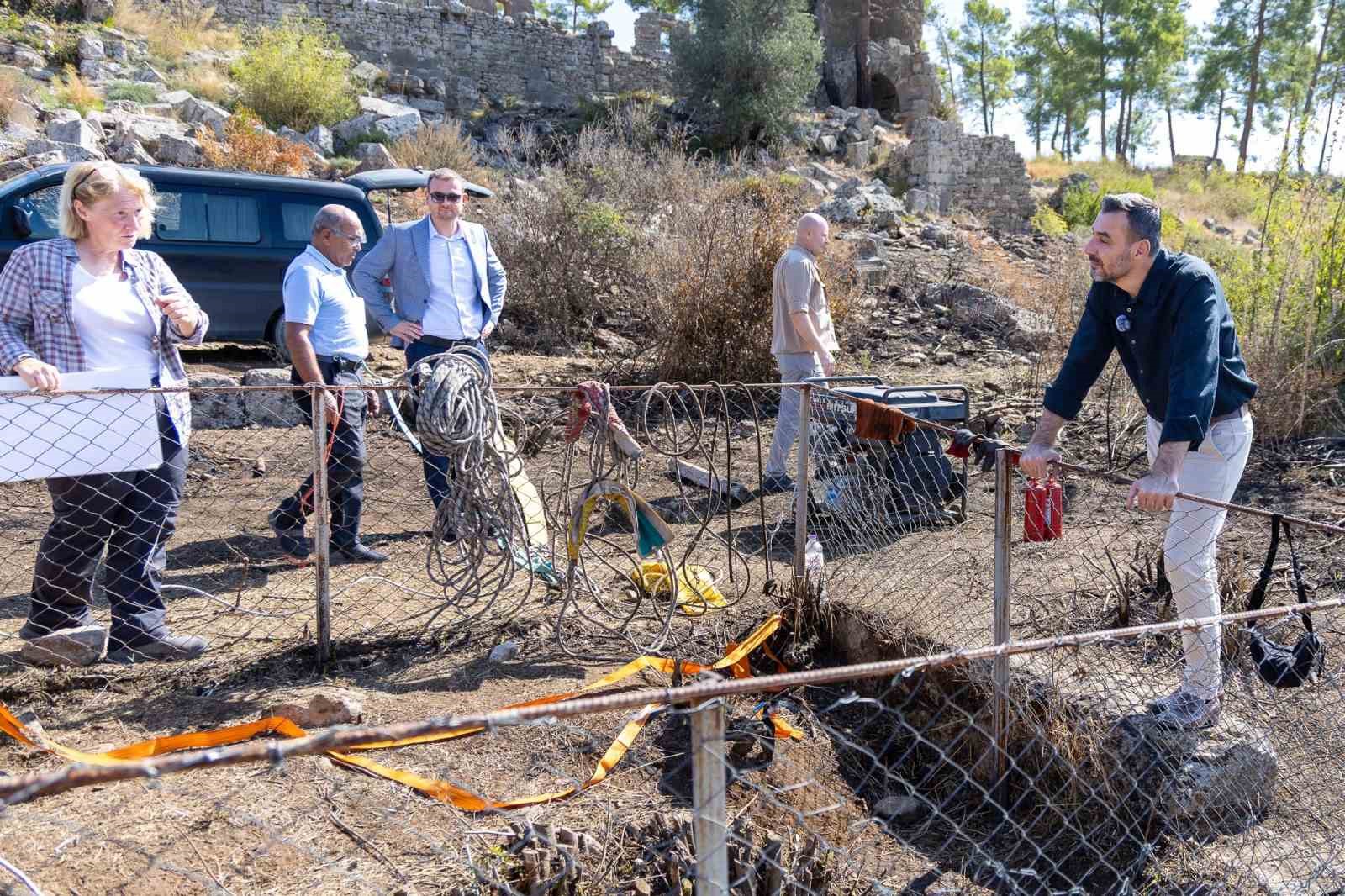 Manavgat Belediyesi’nden Lyrbe Antik Kenti’ndeki kazı çalışmalarına destek
