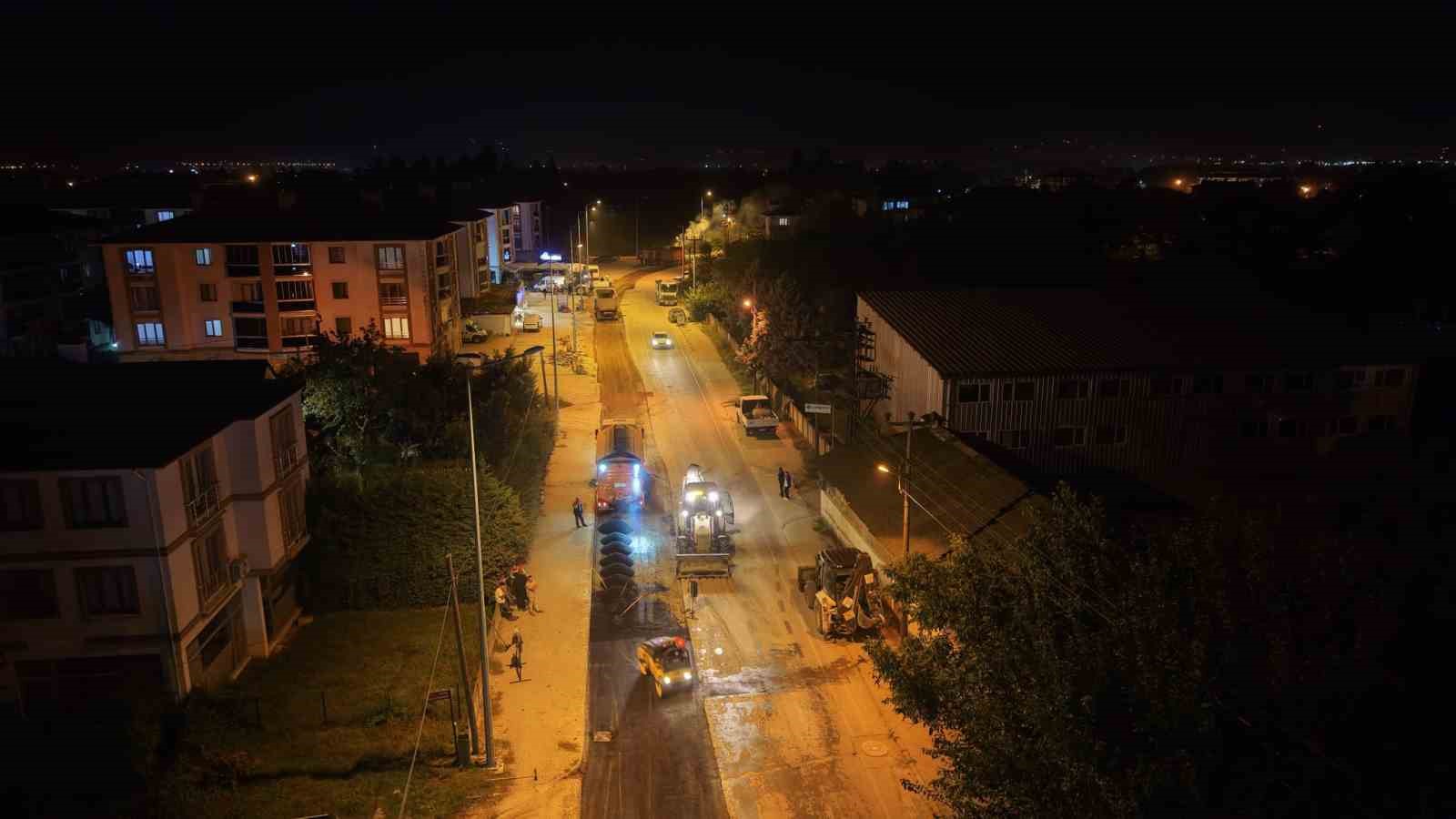 Düzce’de asfalt seferberliği hız kesmiyor