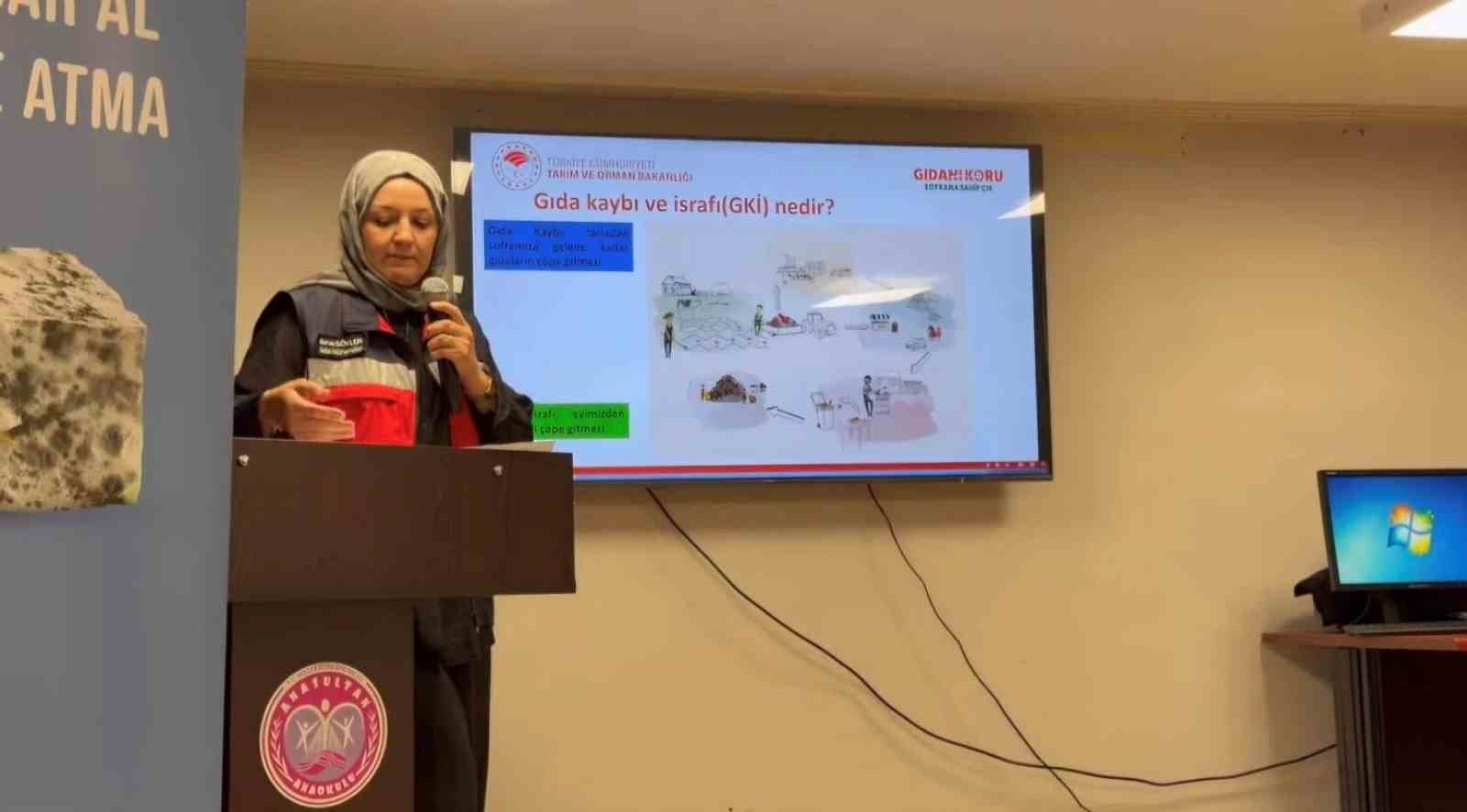 Kütahya’da gıda israfına karşı öğrencilere farkındalık eğitimi