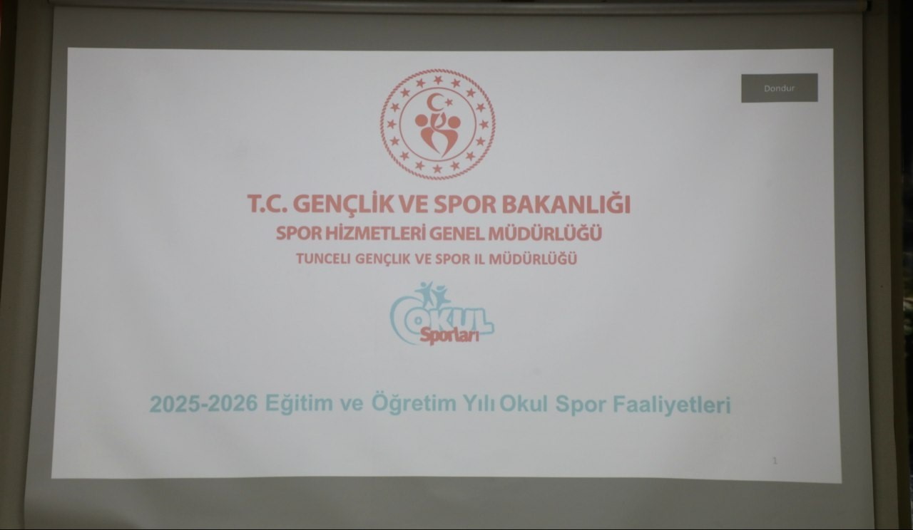 Tunceli’de okul sporları için işbirliği