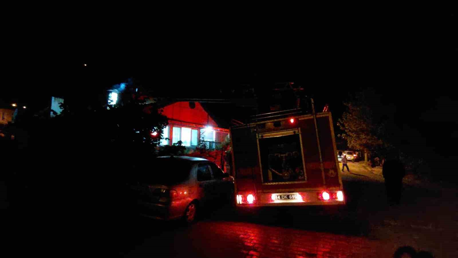 Mudurnu’da korkutan baca yangını