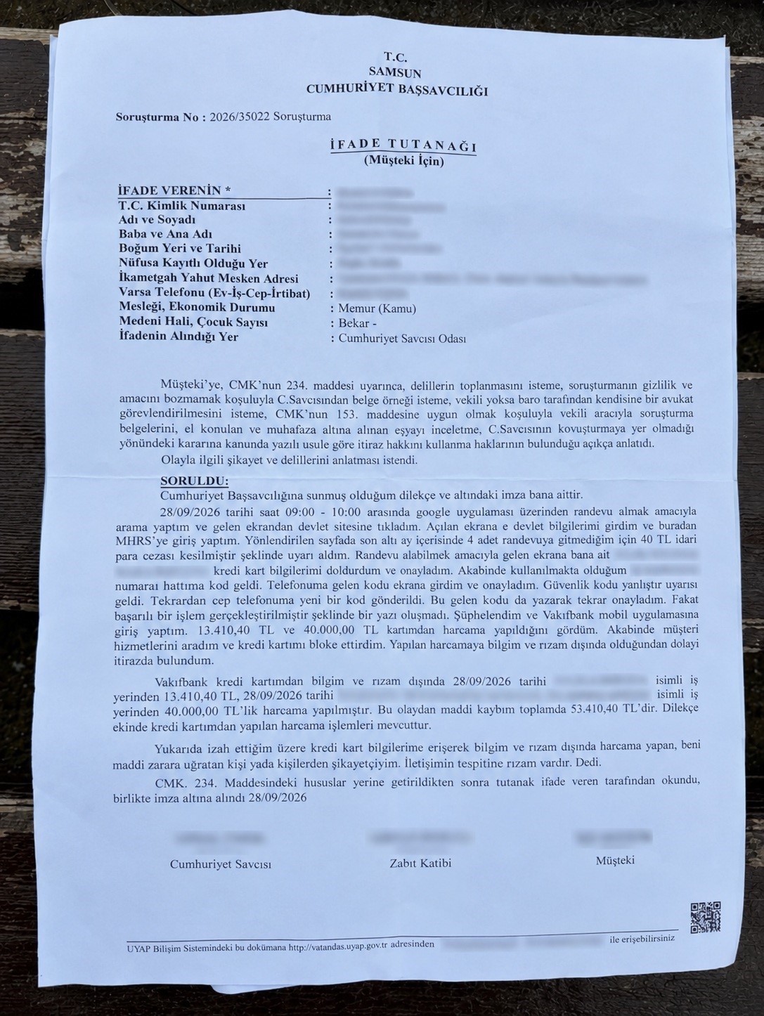 Görme engelli vatandaş hastane randevusu almak isterken 53 bin lira dolandırıldı